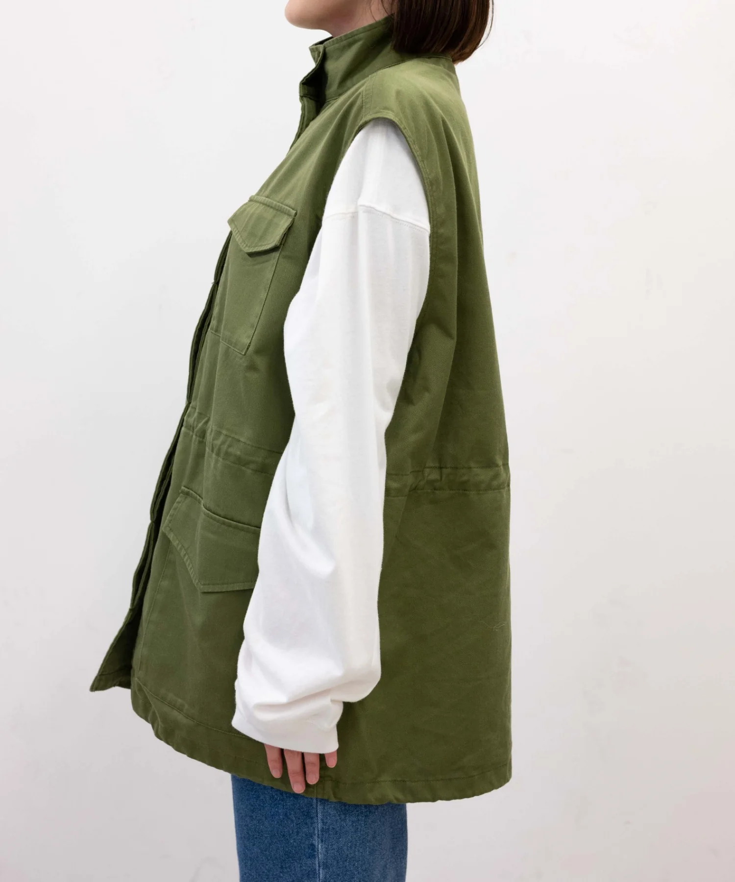 スタンドネックミリタリーベスト - Image 37