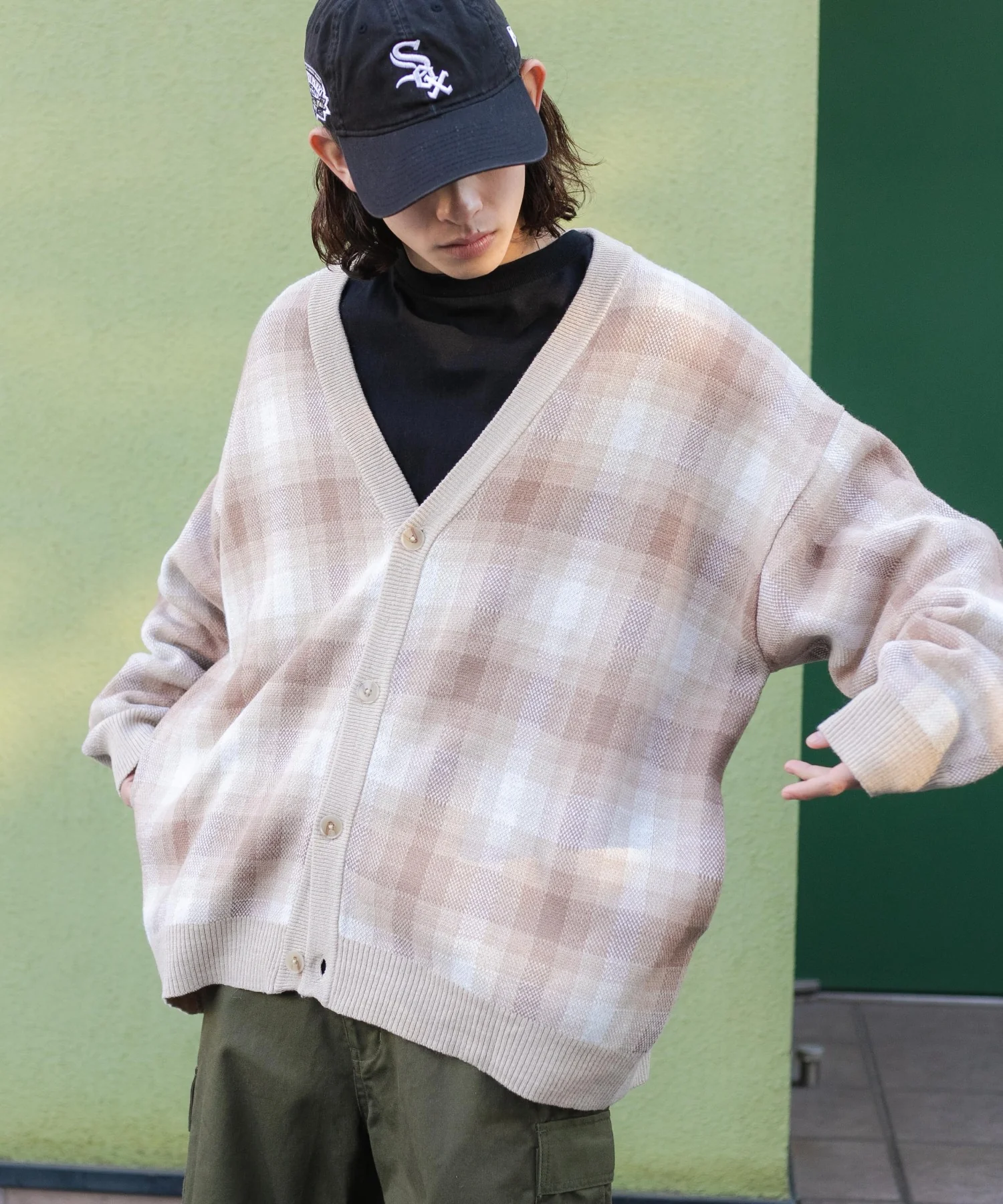 ルーズ総柄カーデ - Image 2