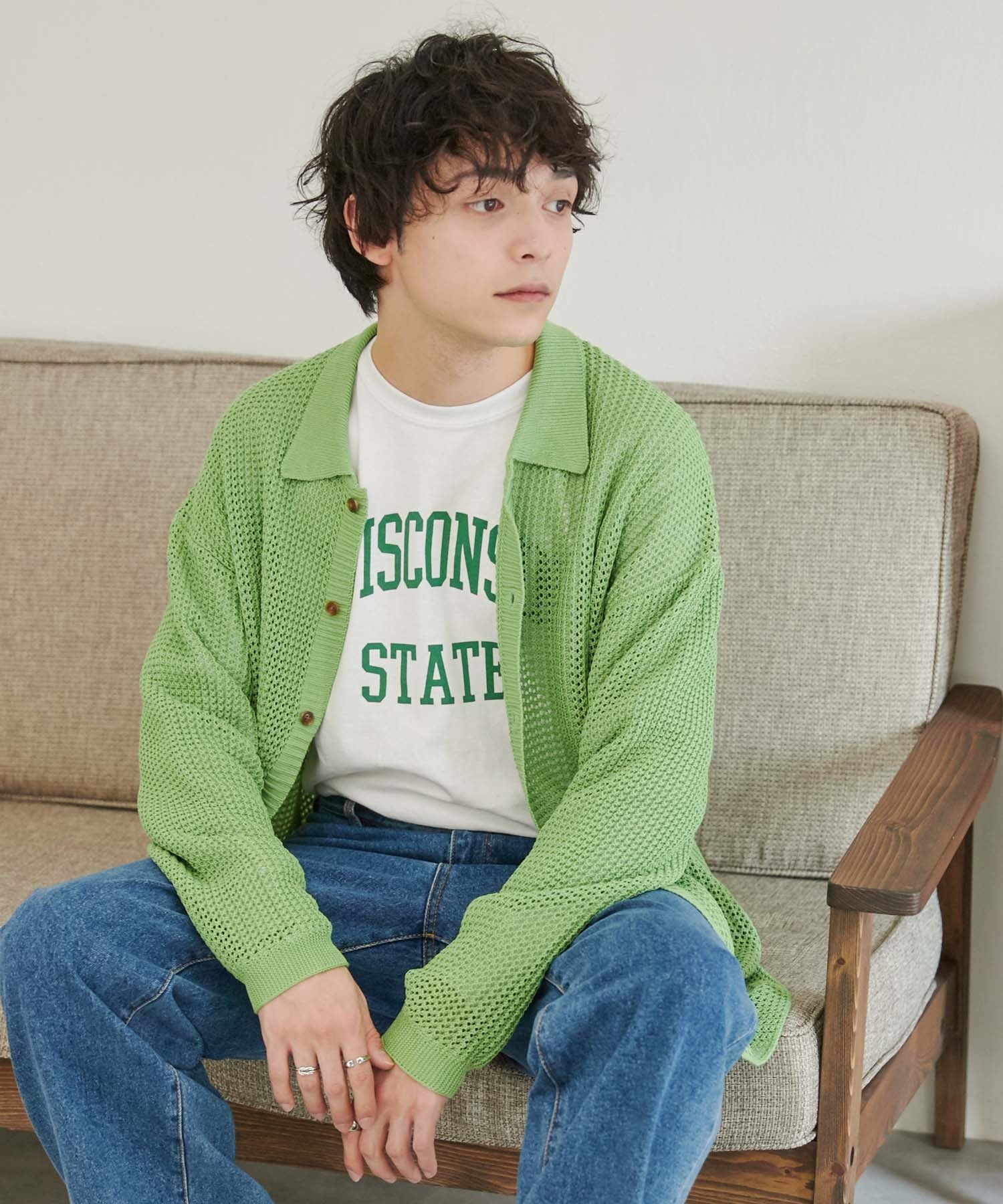 メッシュニットBIGシャツ - Image 3