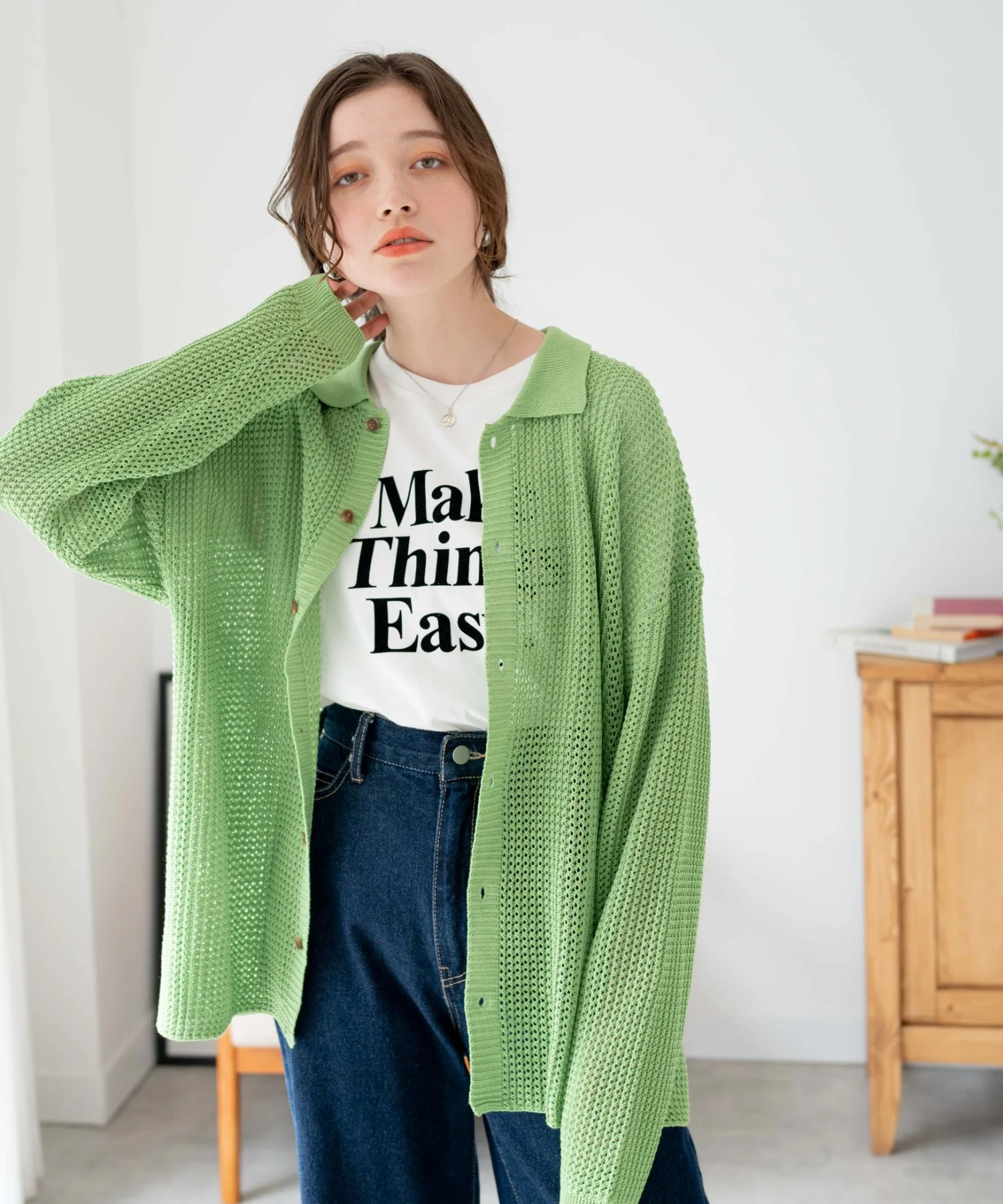 メッシュニットBIGシャツ - Image 44