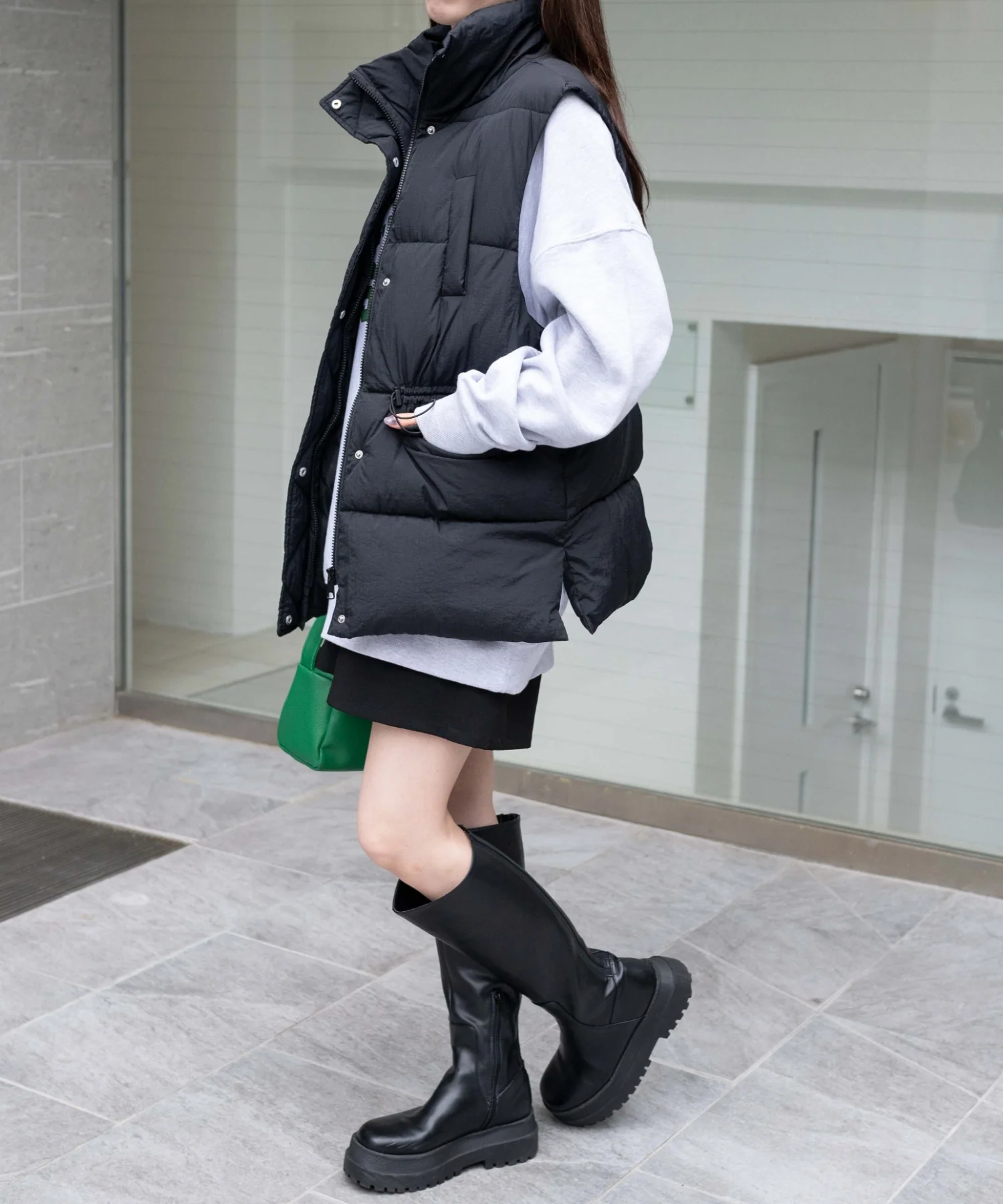 ウエストドロストパテッドベスト - Image 8