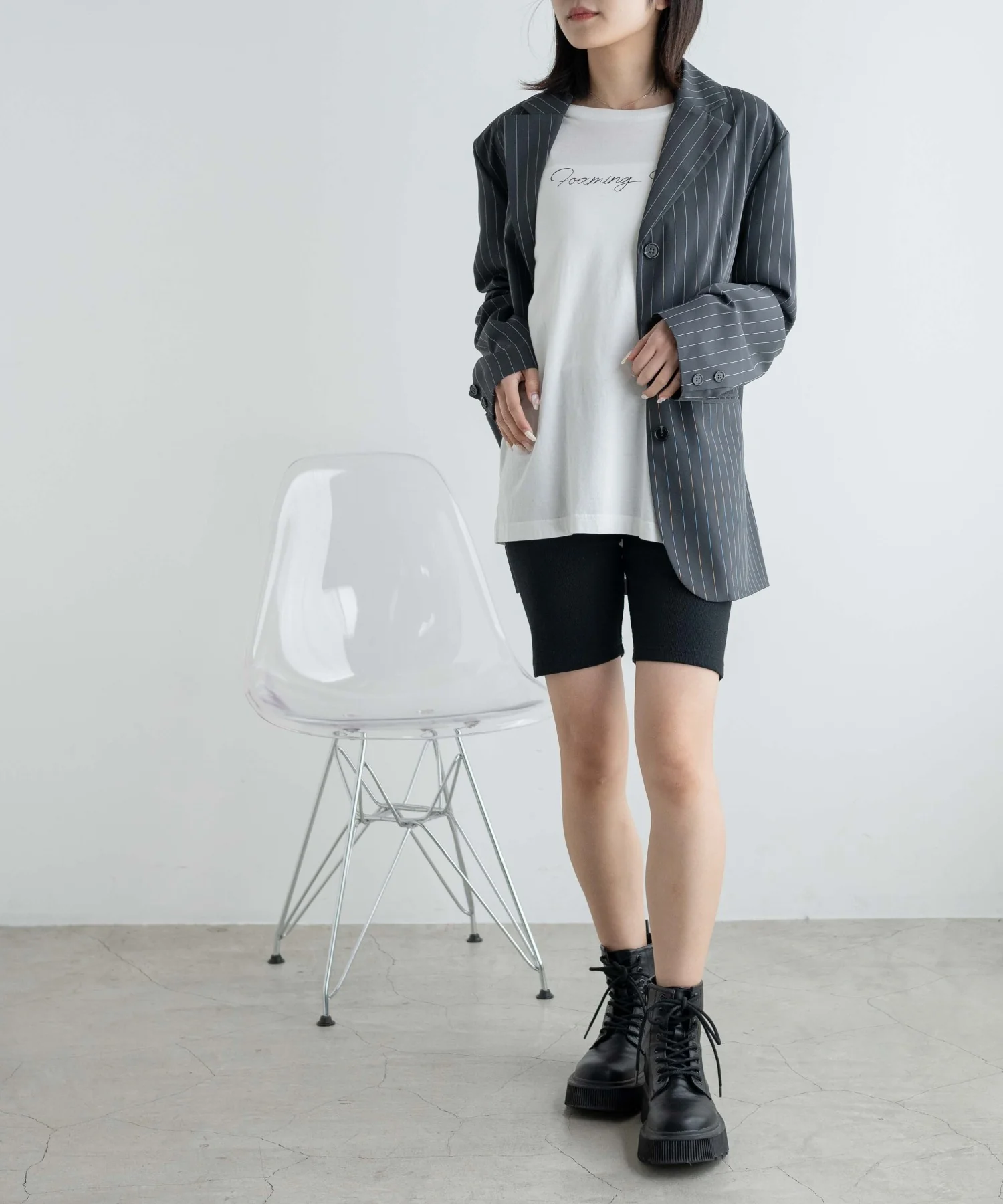 ロゴテープショートレギンス - Image 3