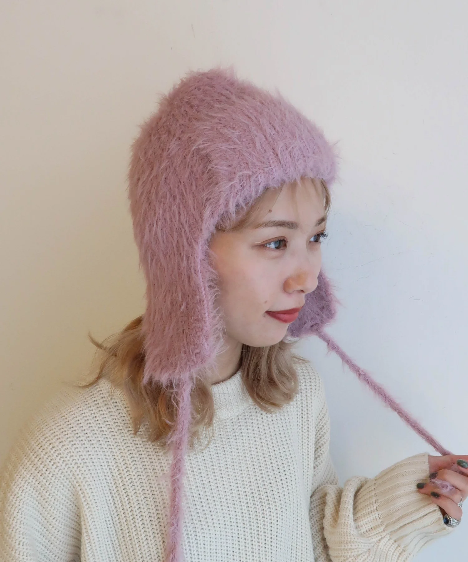 シャギーイヤーフラップニットキャップ - Image 8