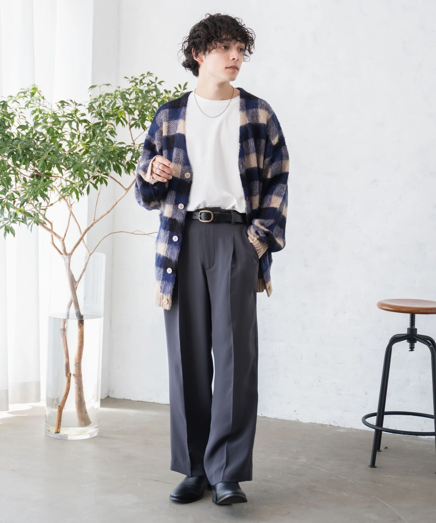 モヘアライク総柄BIGカーディガン - Image 14