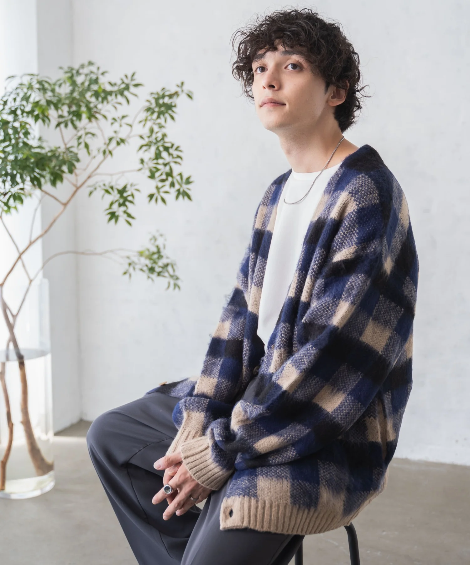 モヘアライク総柄BIGカーディガン - Image 33