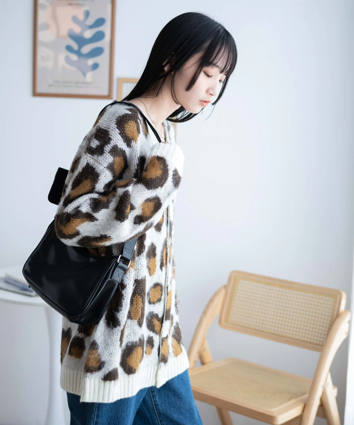 モヘアライク総柄BIGカーディガン - Image 36