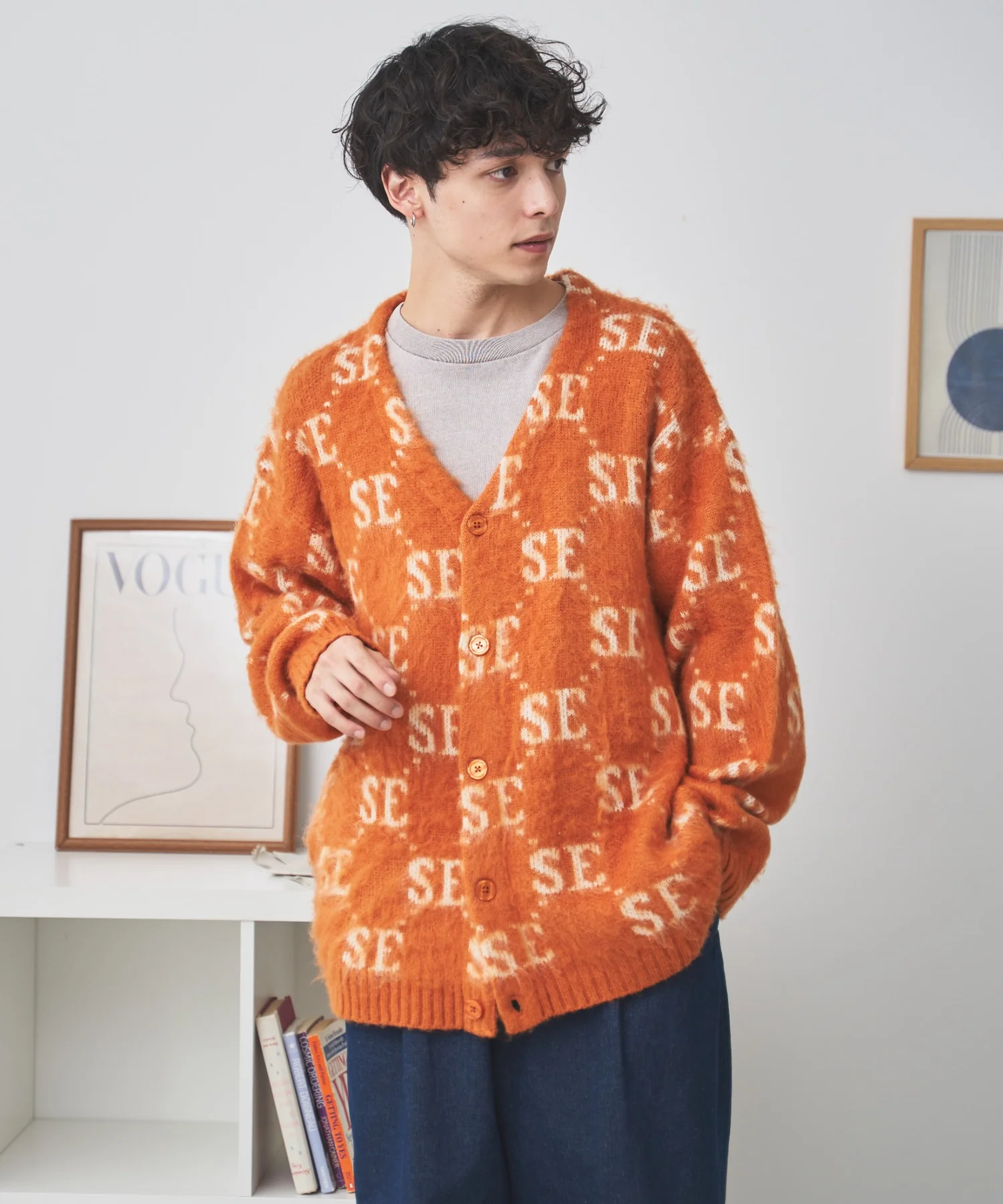 モヘアライク総柄BIGカーディガン - Image 45