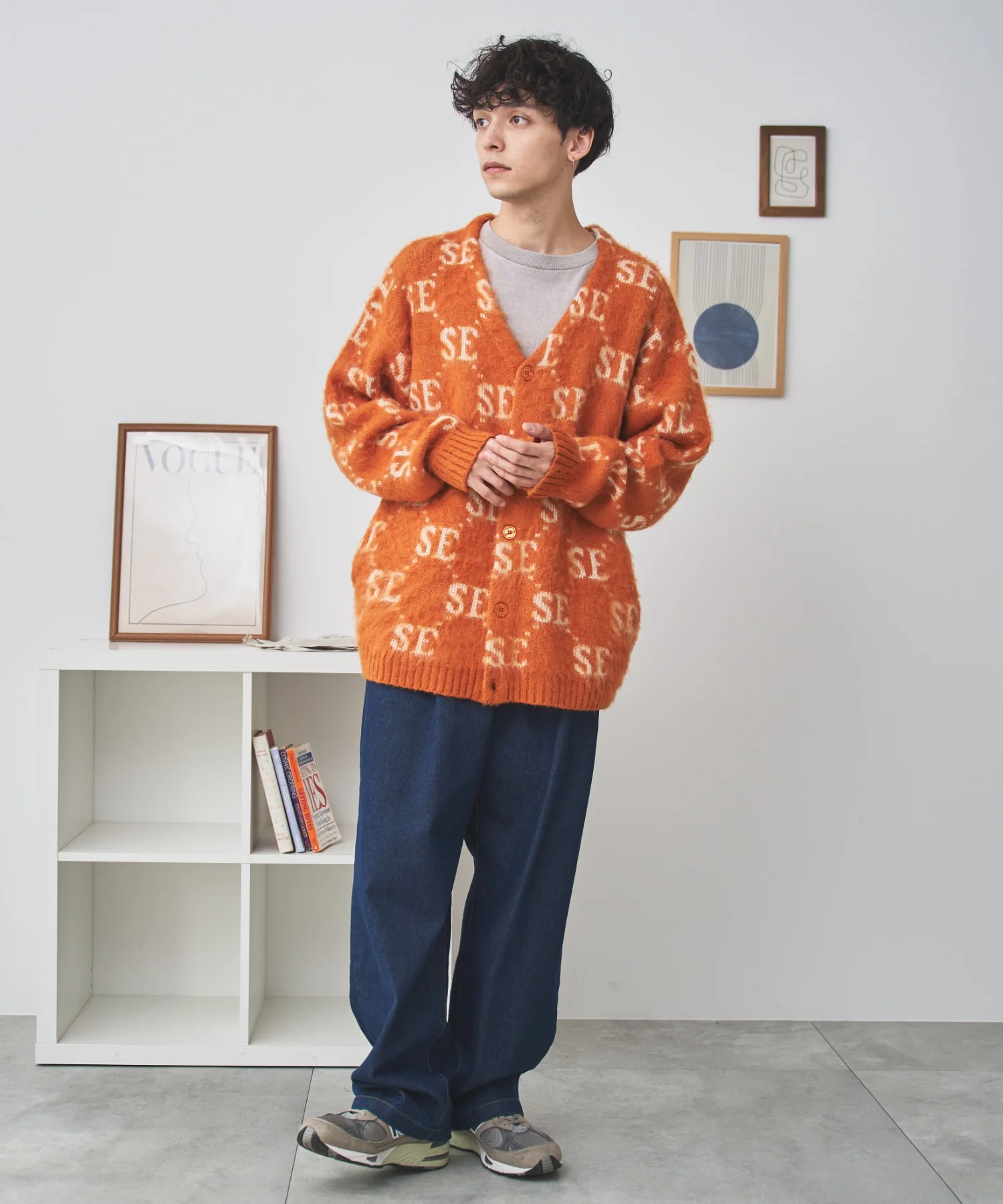 モヘアライク総柄BIGカーディガン - Image 47