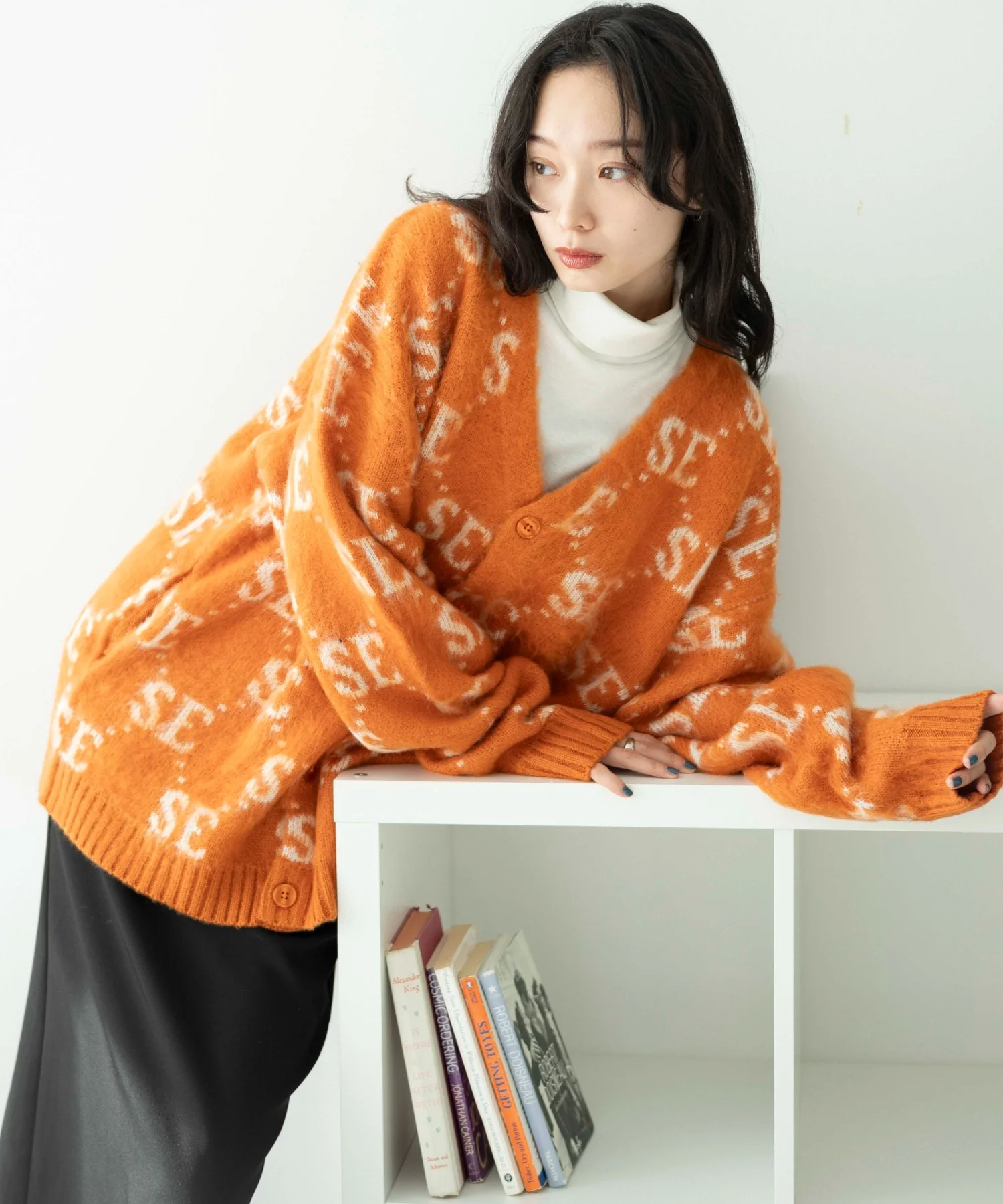モヘアライク総柄BIGカーディガン - Image 52