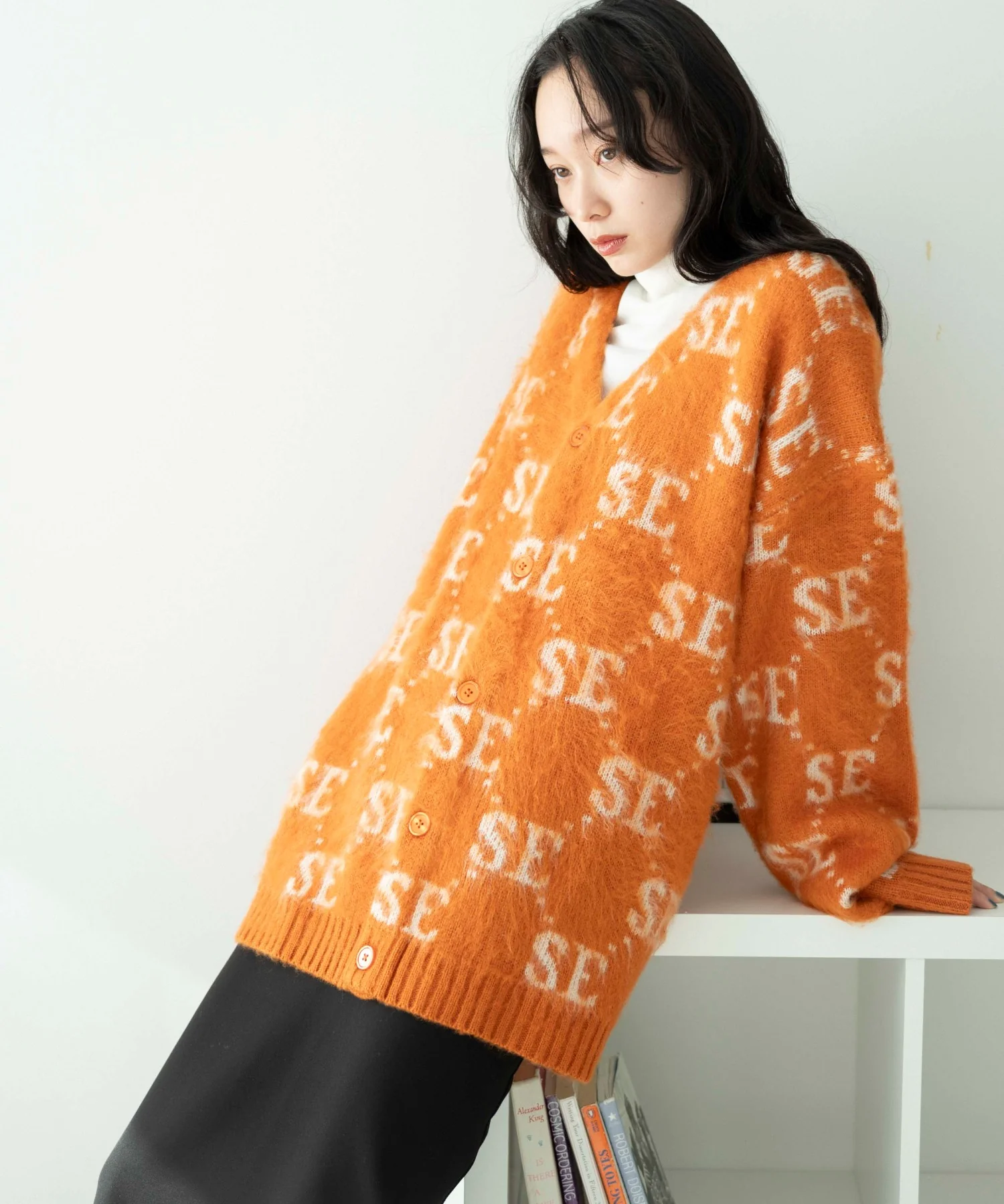 モヘアライク総柄BIGカーディガン - Image 53