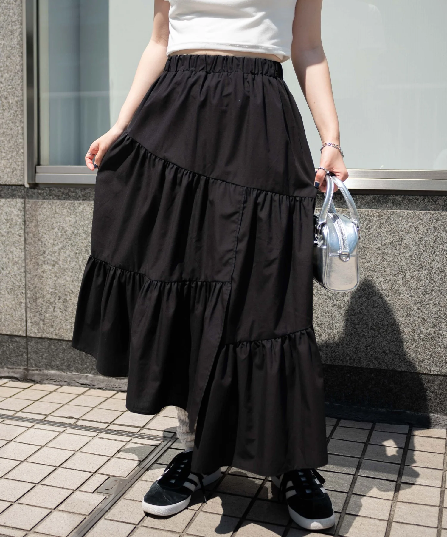ランダムフリルロングスカート - Image 12