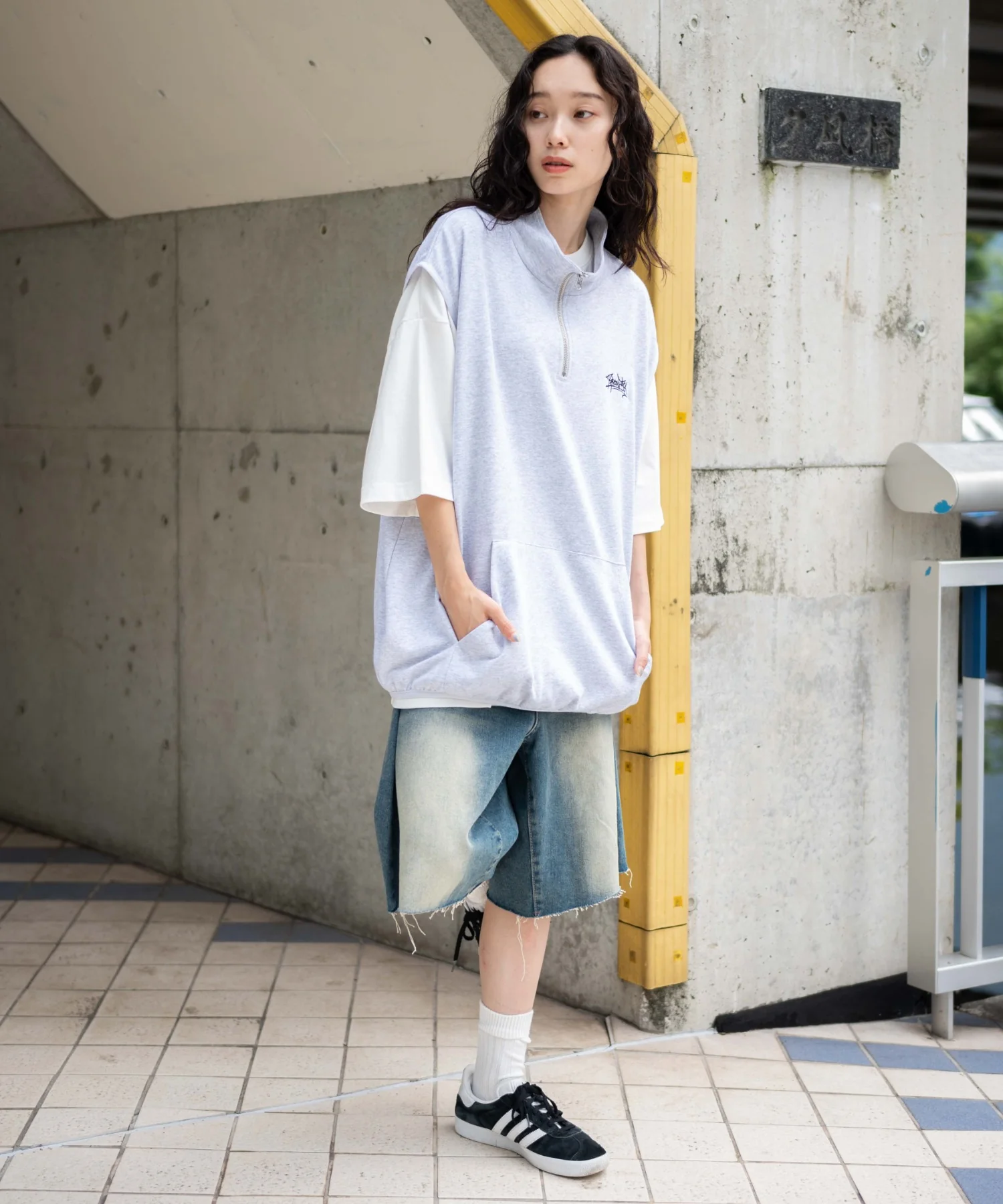 ノースリハーフジッププルオーバー - Image 7