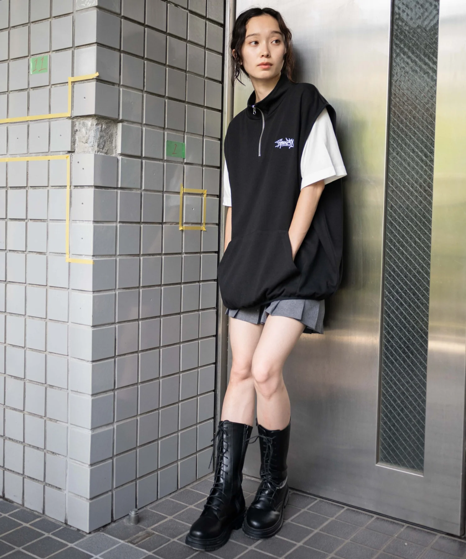 ノースリハーフジッププルオーバー - Image 9