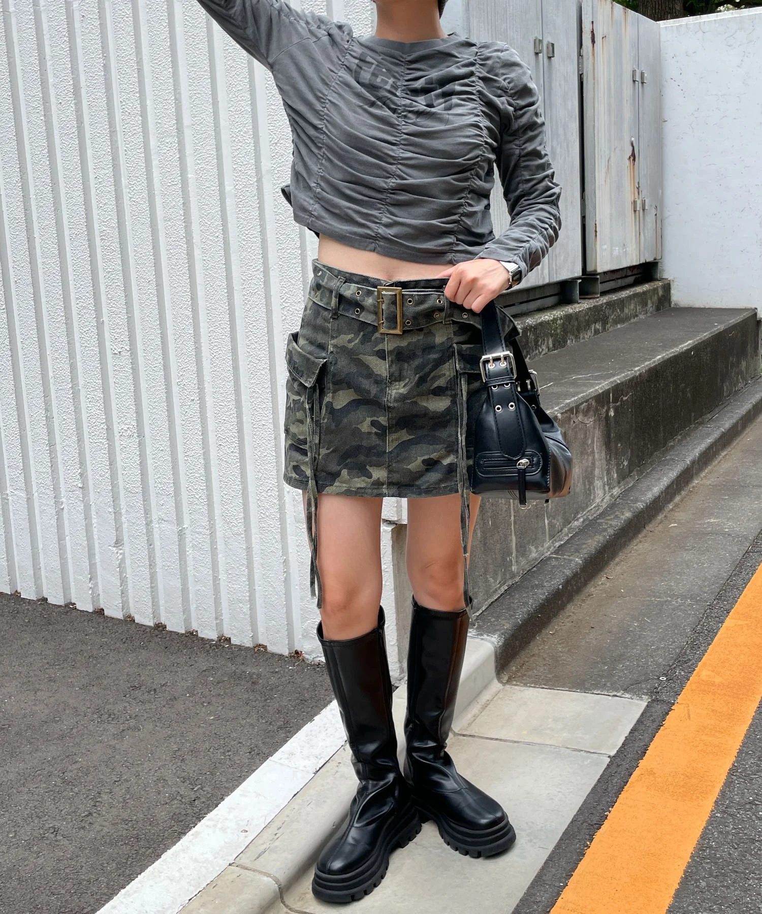 ヴィンテージライクシャーリングトップス - Image 3
