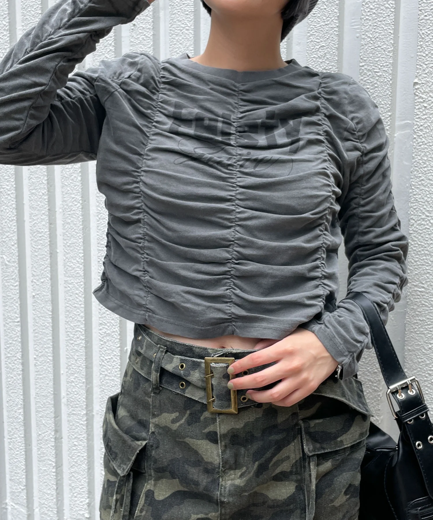 ヴィンテージライクシャーリングトップス - Image 8