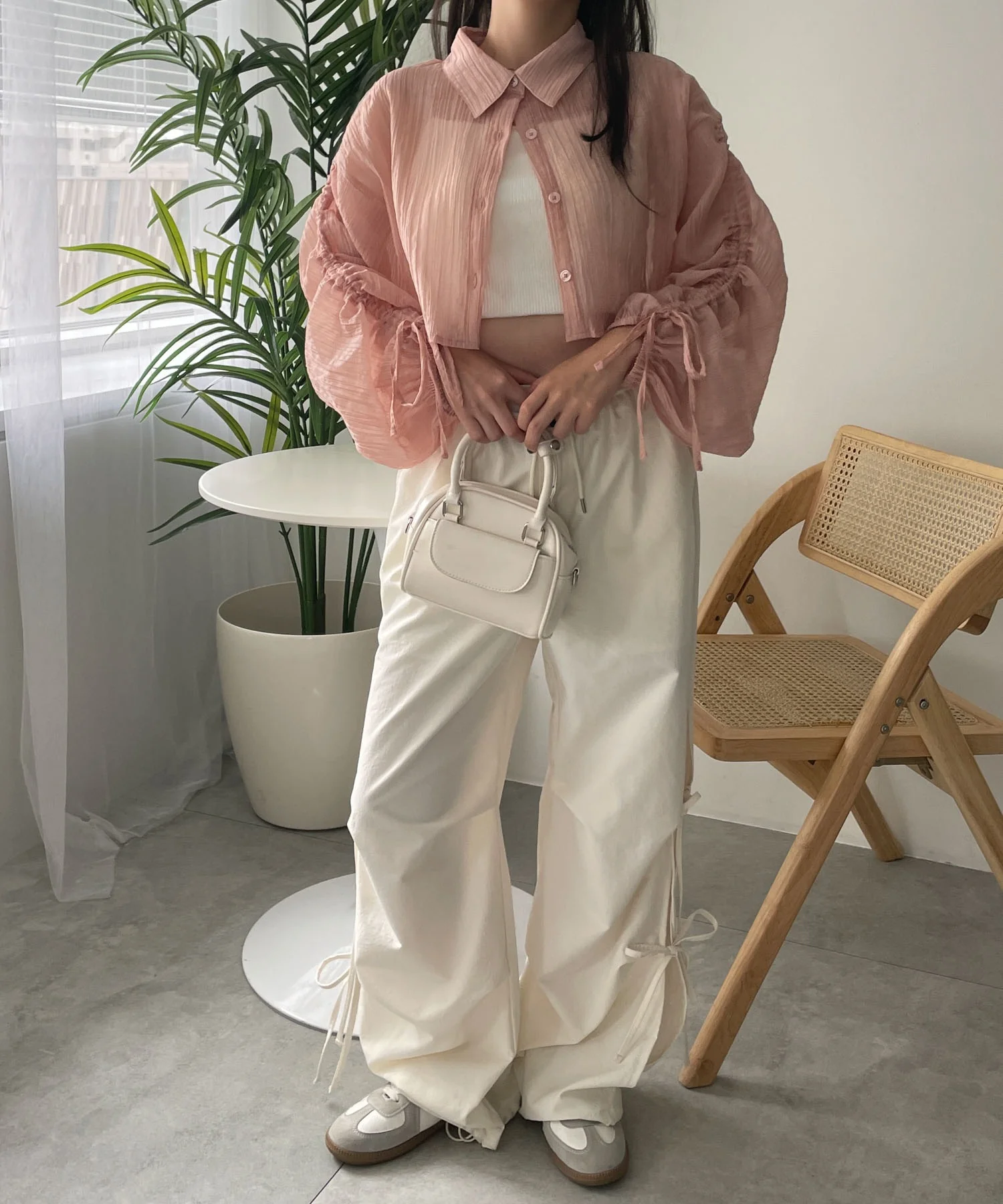 楊柳シアードロストショートシャツ - Image 10