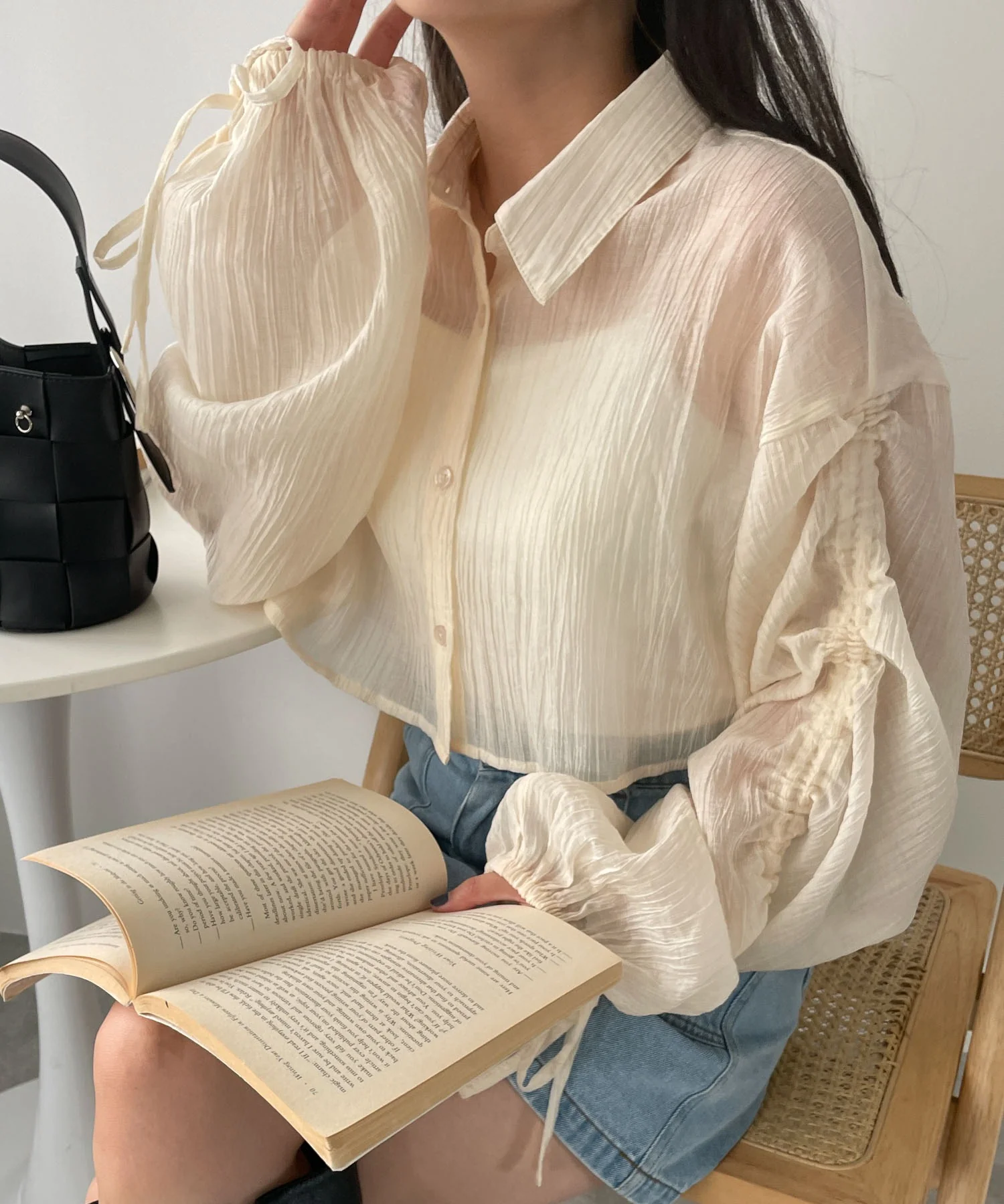 楊柳シアードロストショートシャツ - Image 12