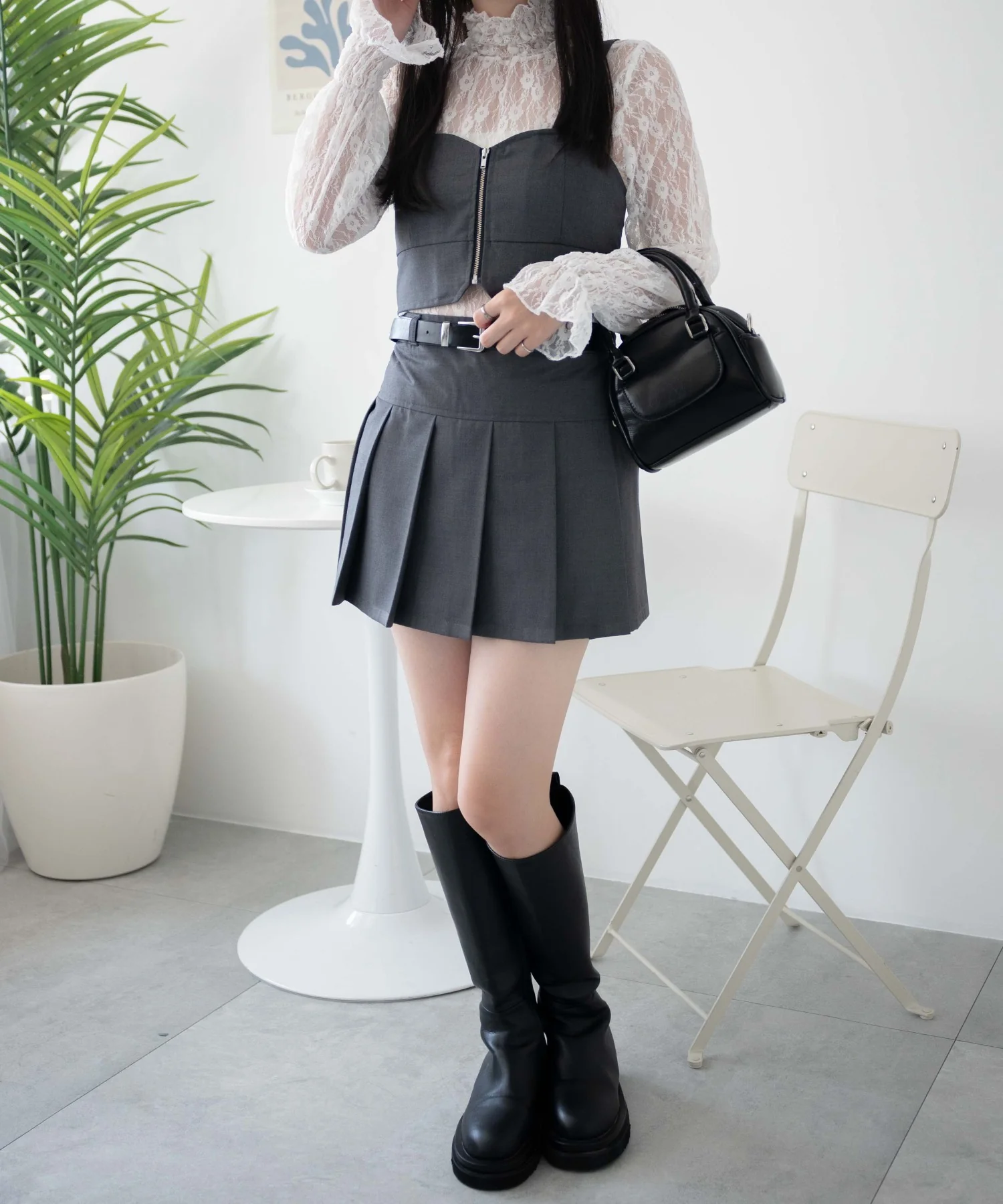 ベルト付プリーツミニスカパン - Image 4