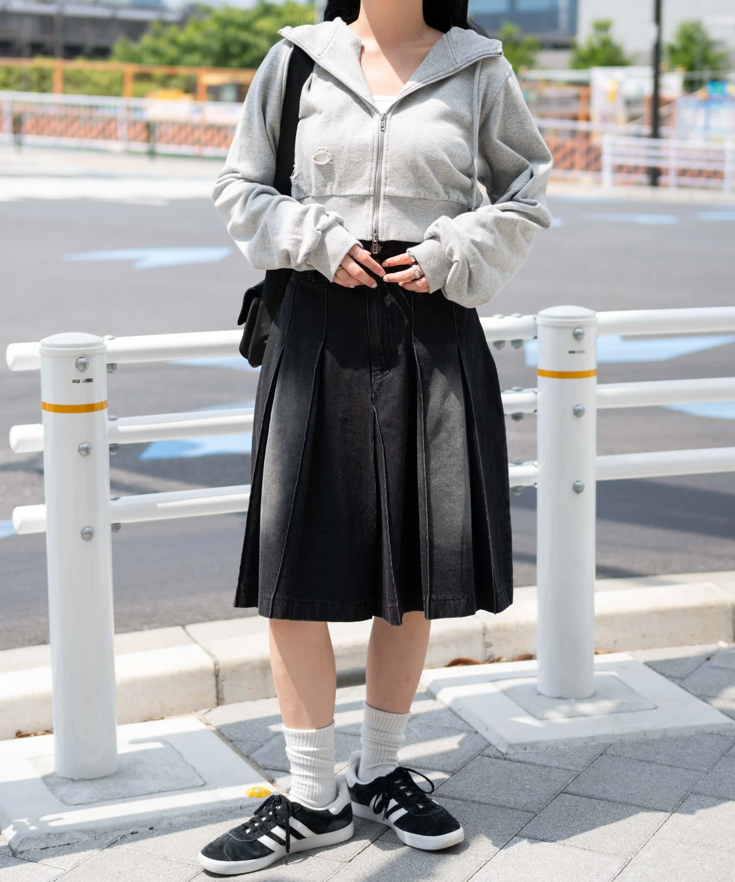 ヴィンテージウォッシュWジップショートパーカー - Image 11