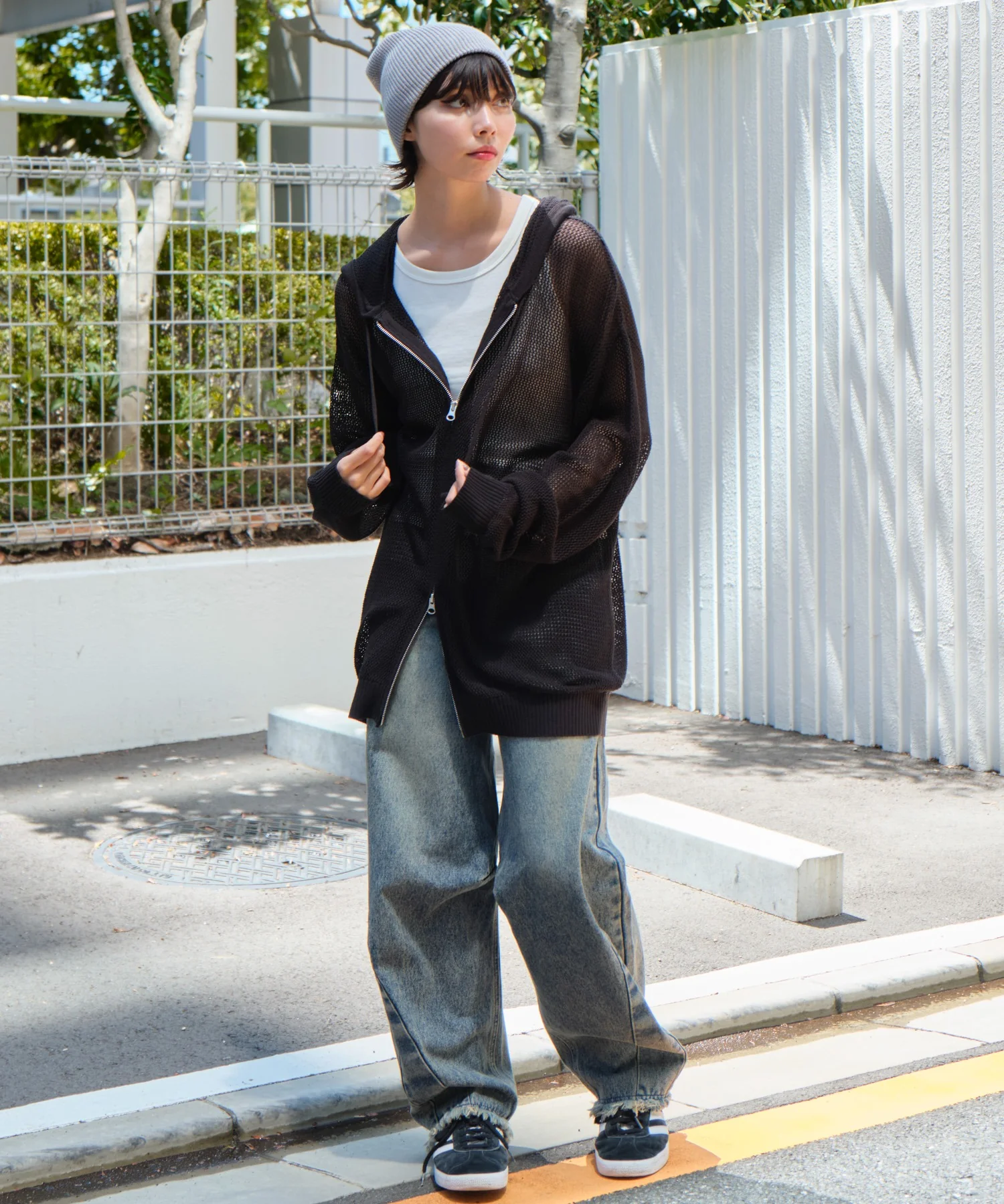 メッシュニットZIPパーカー - Image 8