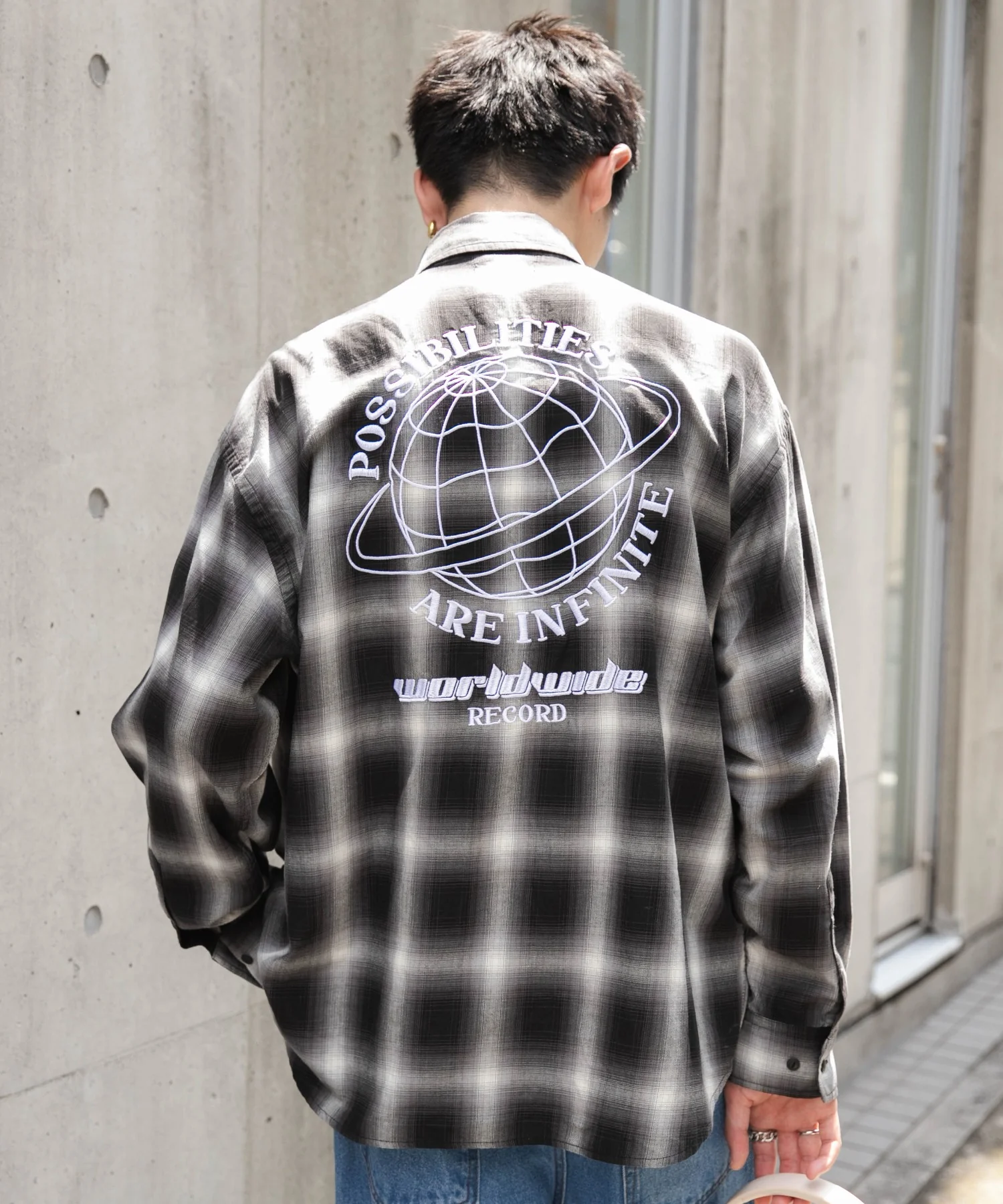オンブレチェックグラフィックシャツ（LS） - Image 11