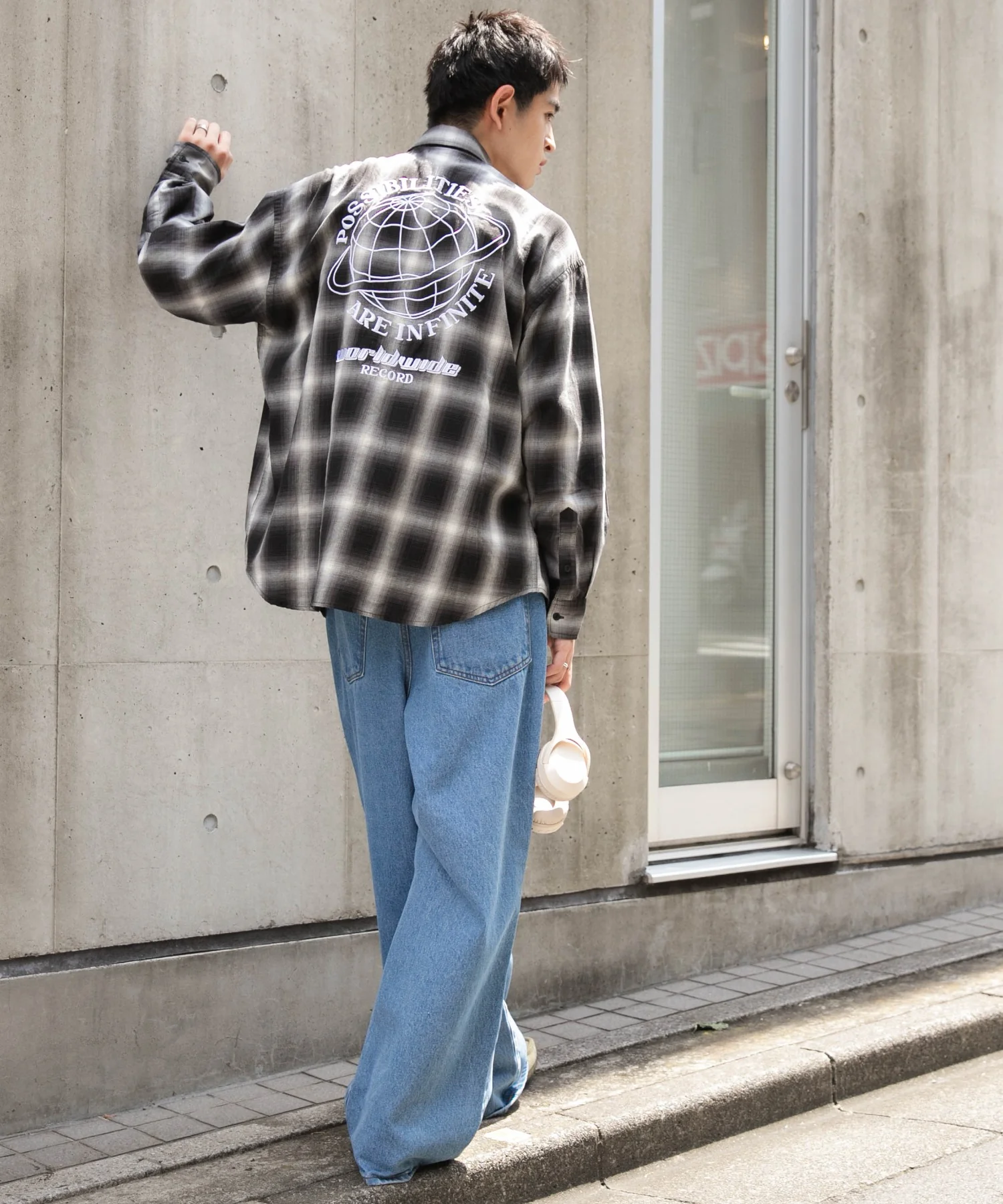 オンブレチェックグラフィックシャツ（LS） - Image 4