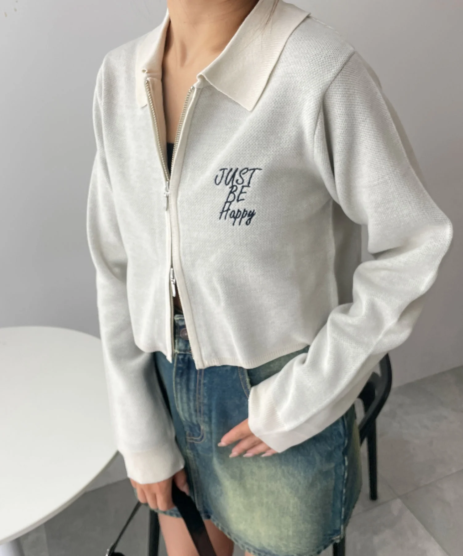 WZIPスターモチーフニット - Image 3