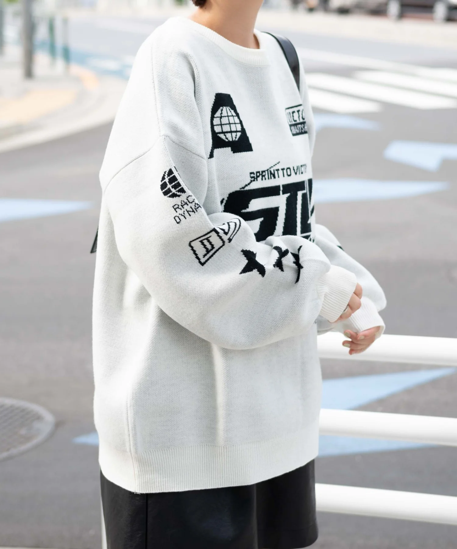 スポーツグラフィックジャガードニット - Image 12