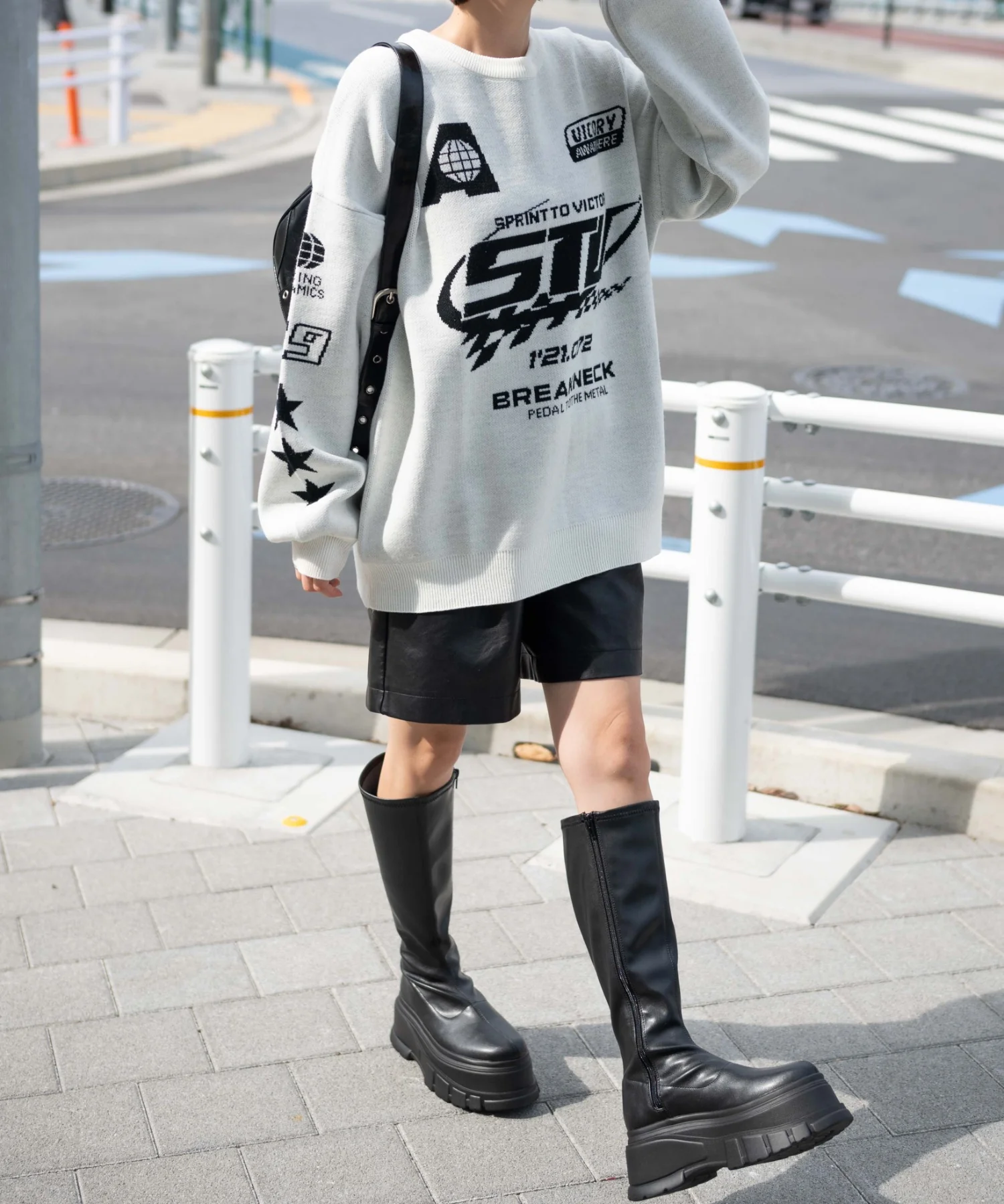 スポーツグラフィックジャガードニット - Image 15