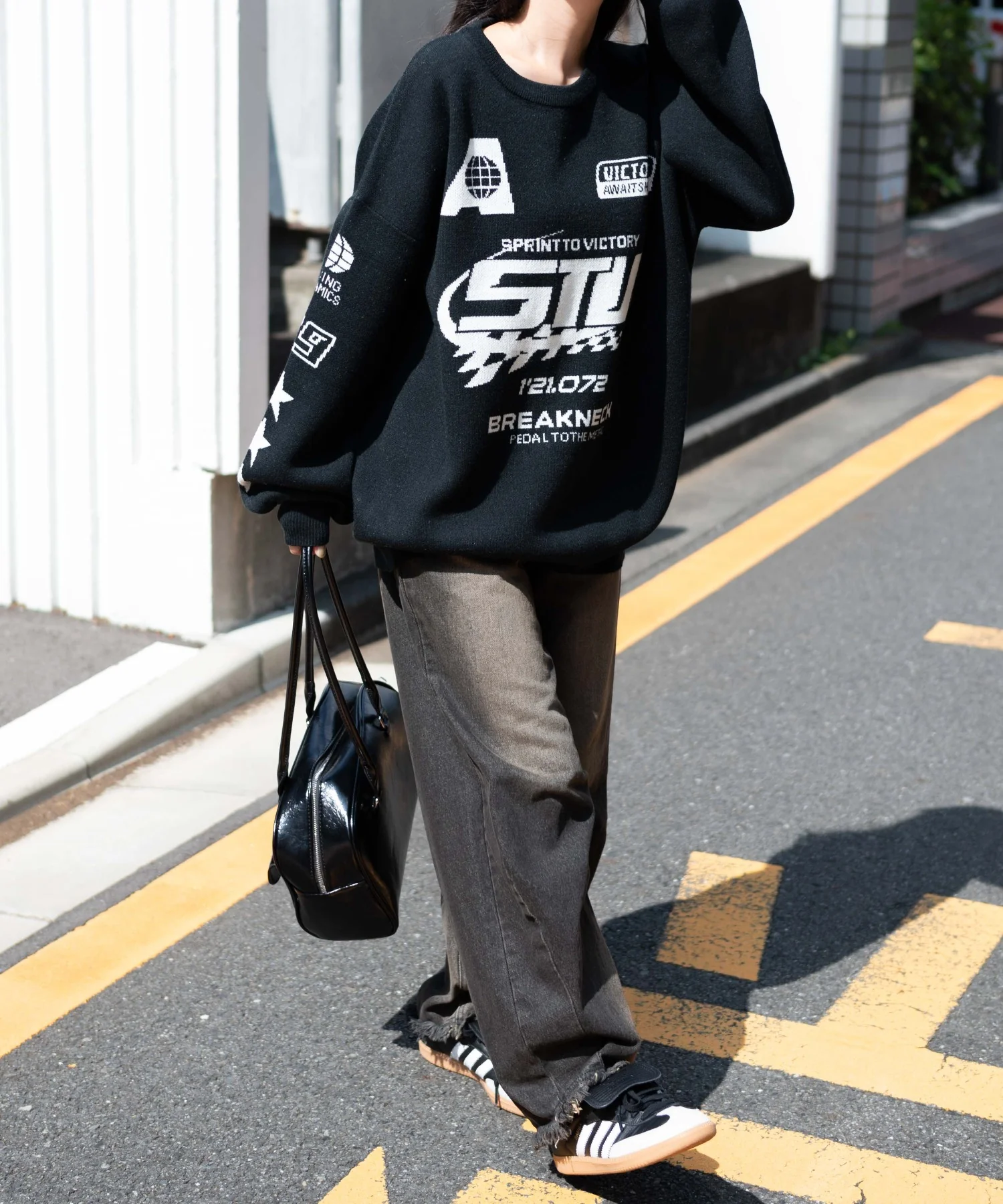 スポーツグラフィックジャガードニット - Image 4