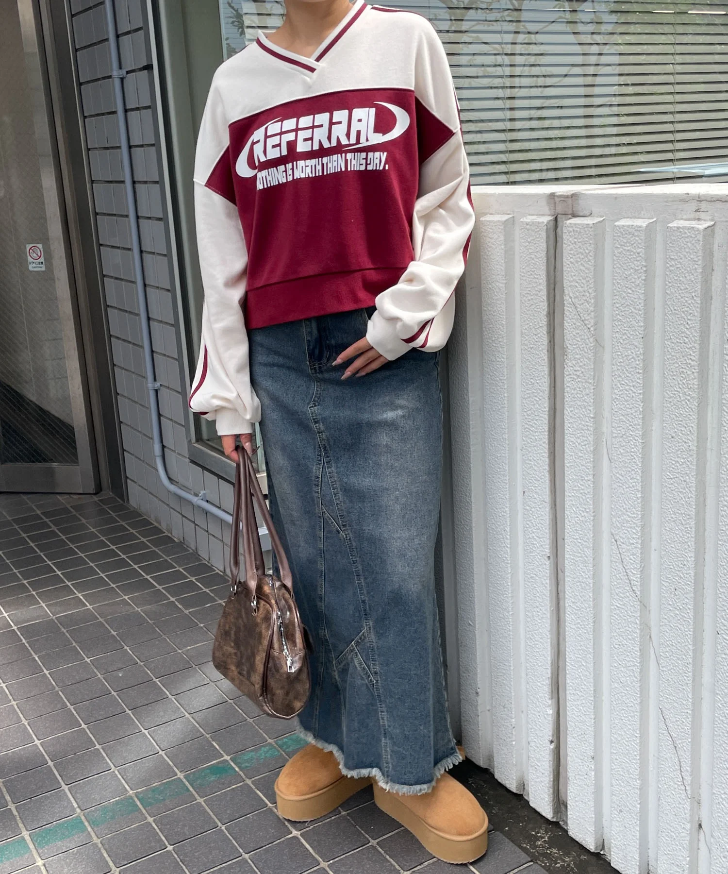 切り替えショートスウェット - Image 5