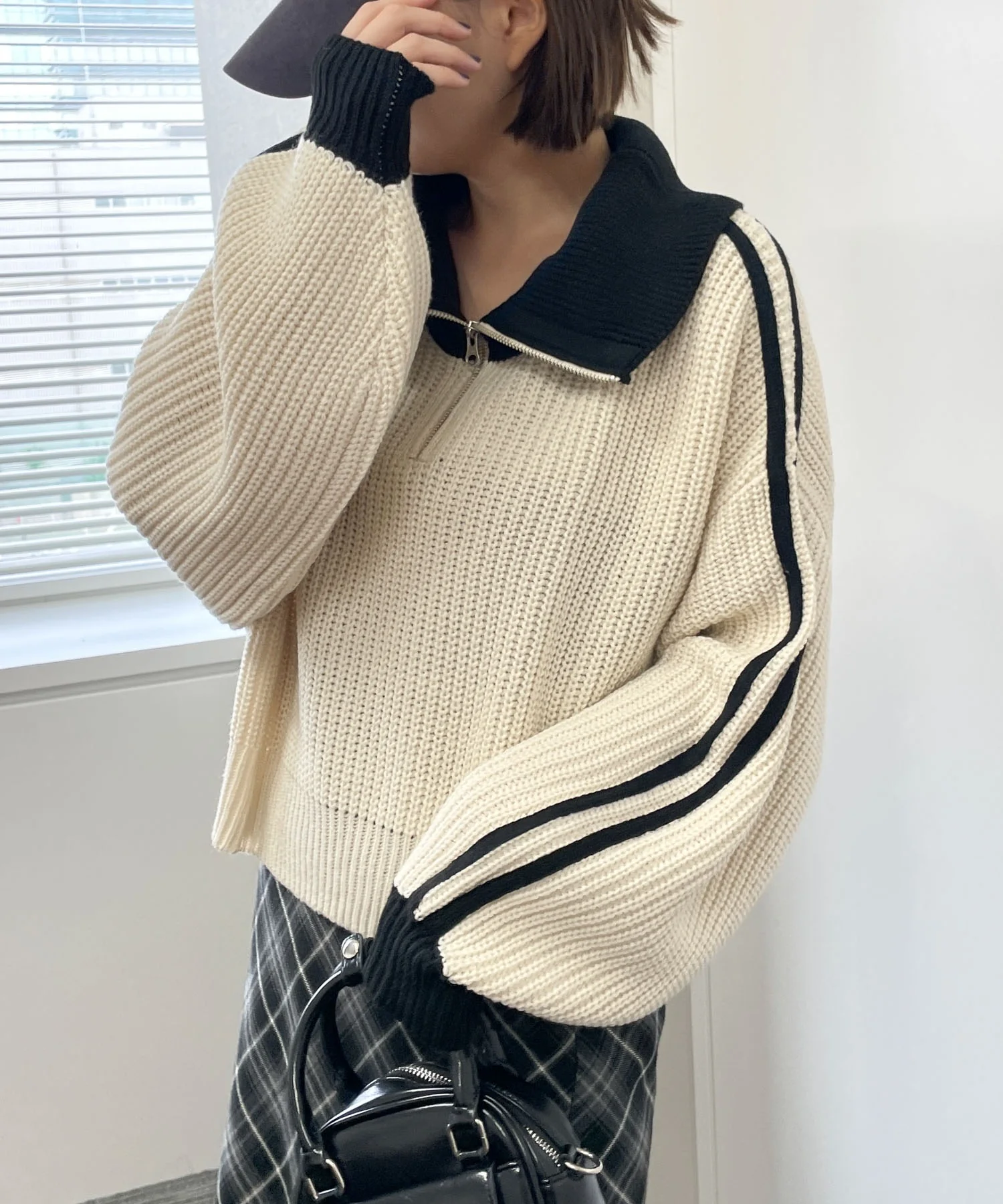 ハーフジップニットプルオーバー - Image 14