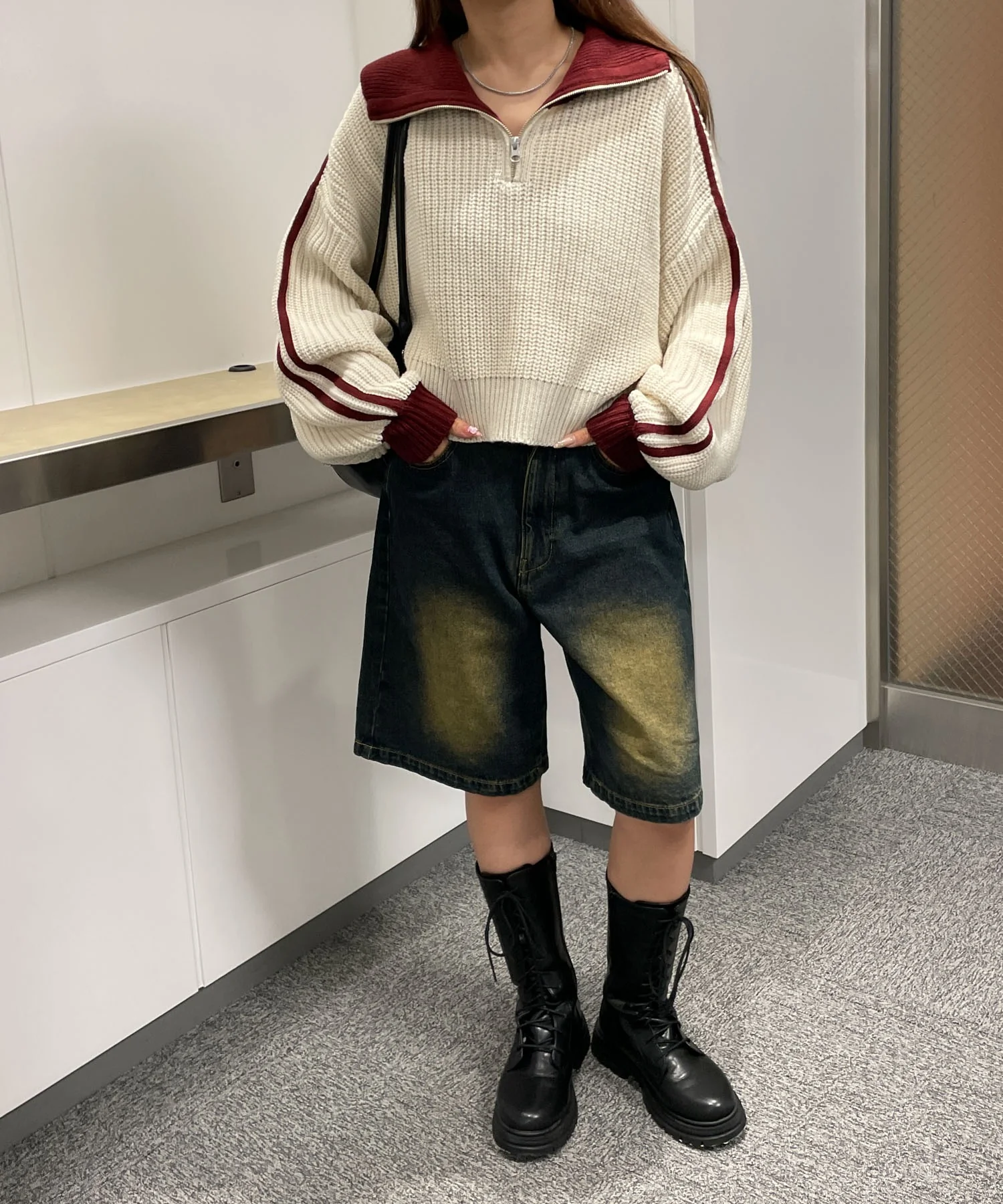 ハーフジップニットプルオーバー - Image 22