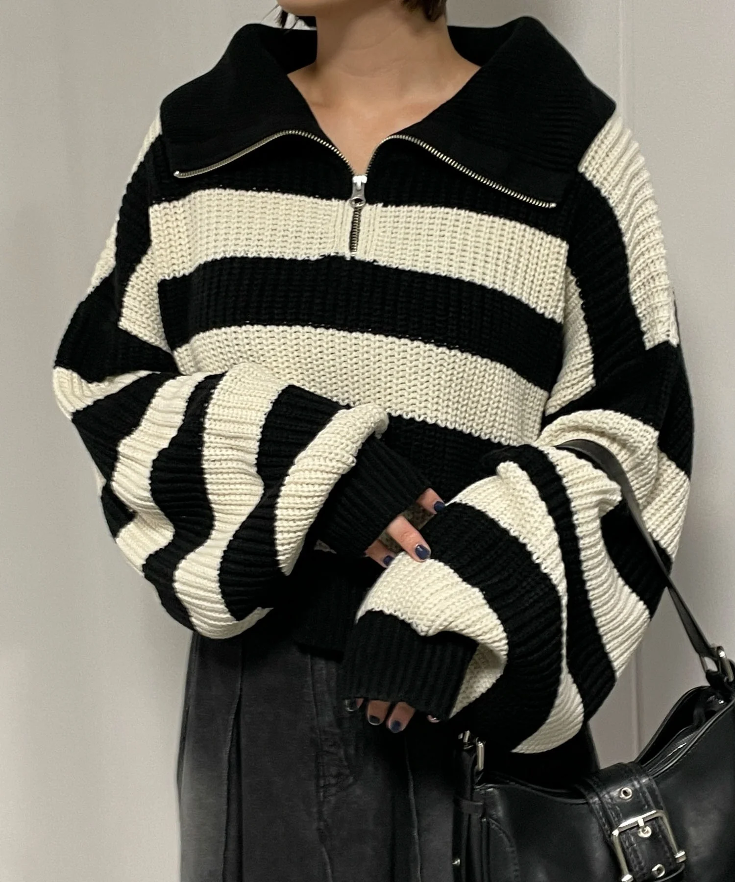 ハーフジップニットプルオーバー - Image 9