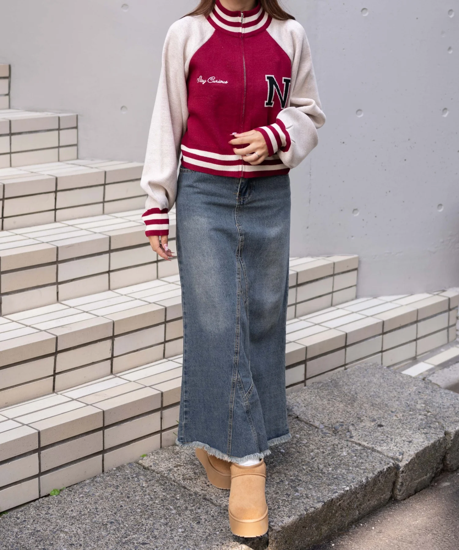 ショートニットラグランブルゾン - Image 14