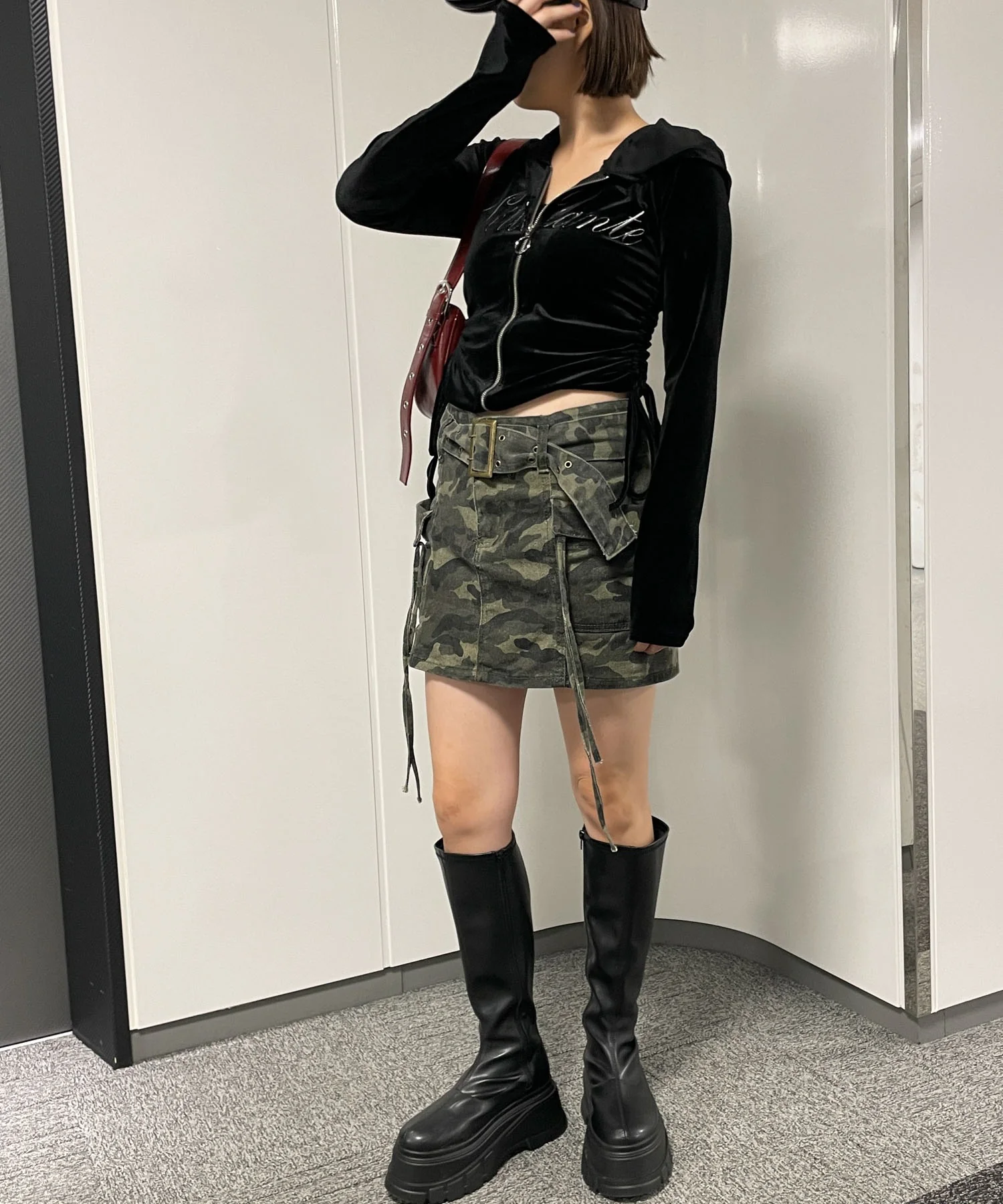 サイドドロストベロアパーカー - Image 4