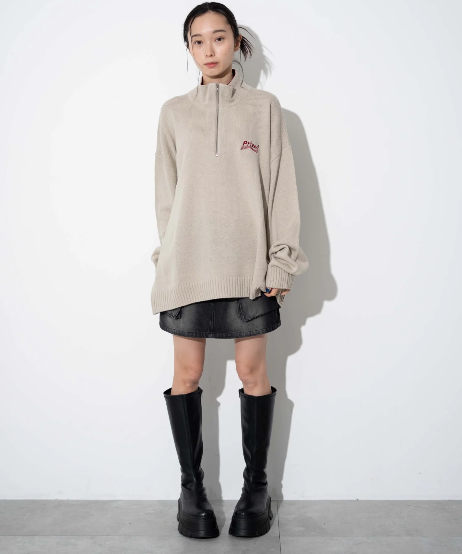 ワンポイントハーフジッププルオーバー - Image 10
