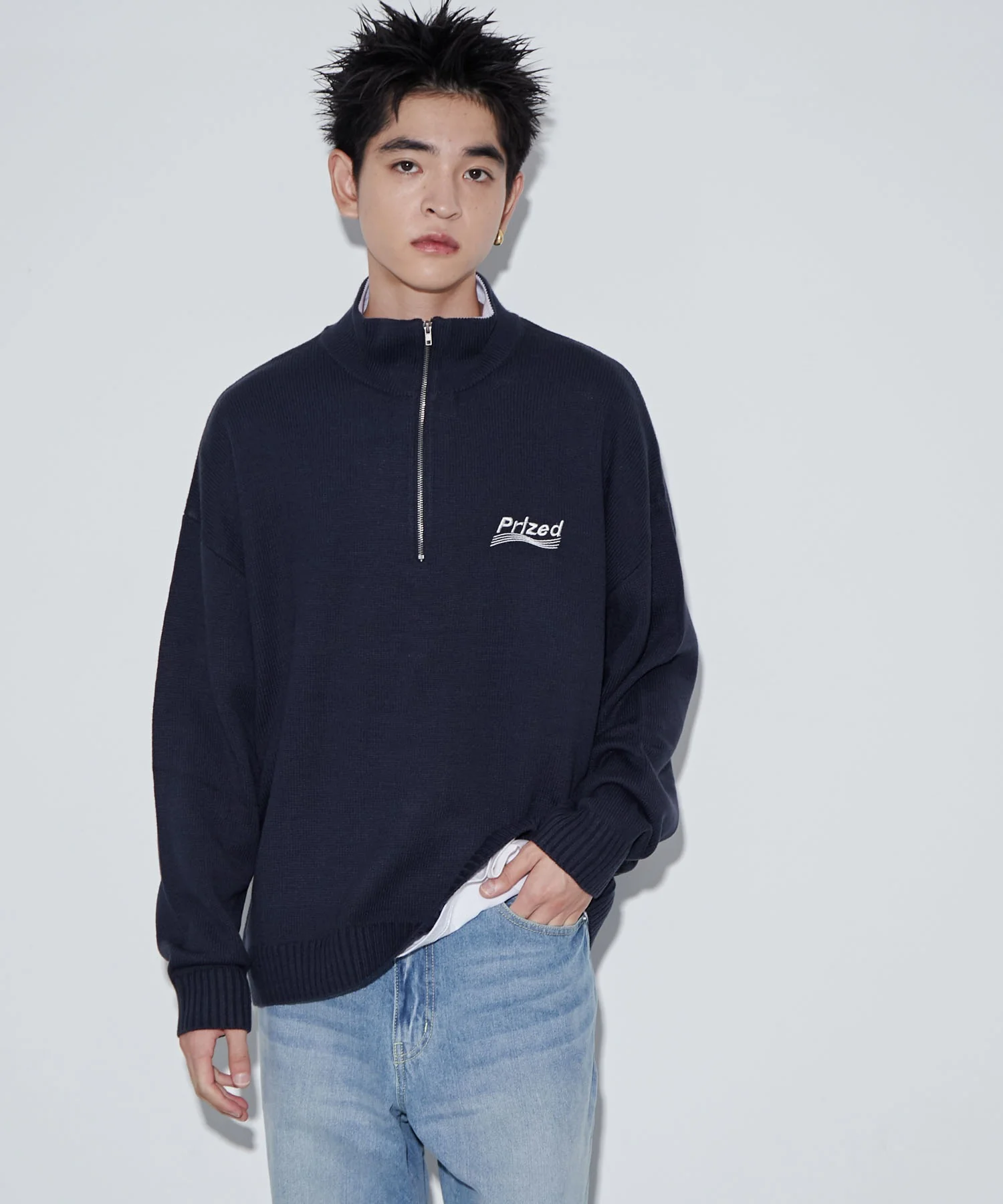 ワンポイントハーフジッププルオーバー - Image 15