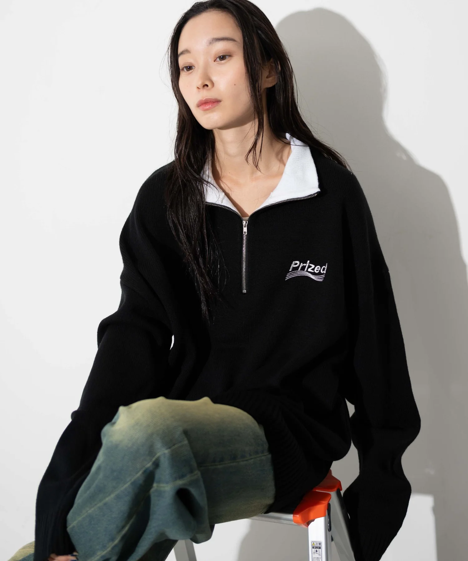 ワンポイントハーフジッププルオーバー - Image 3