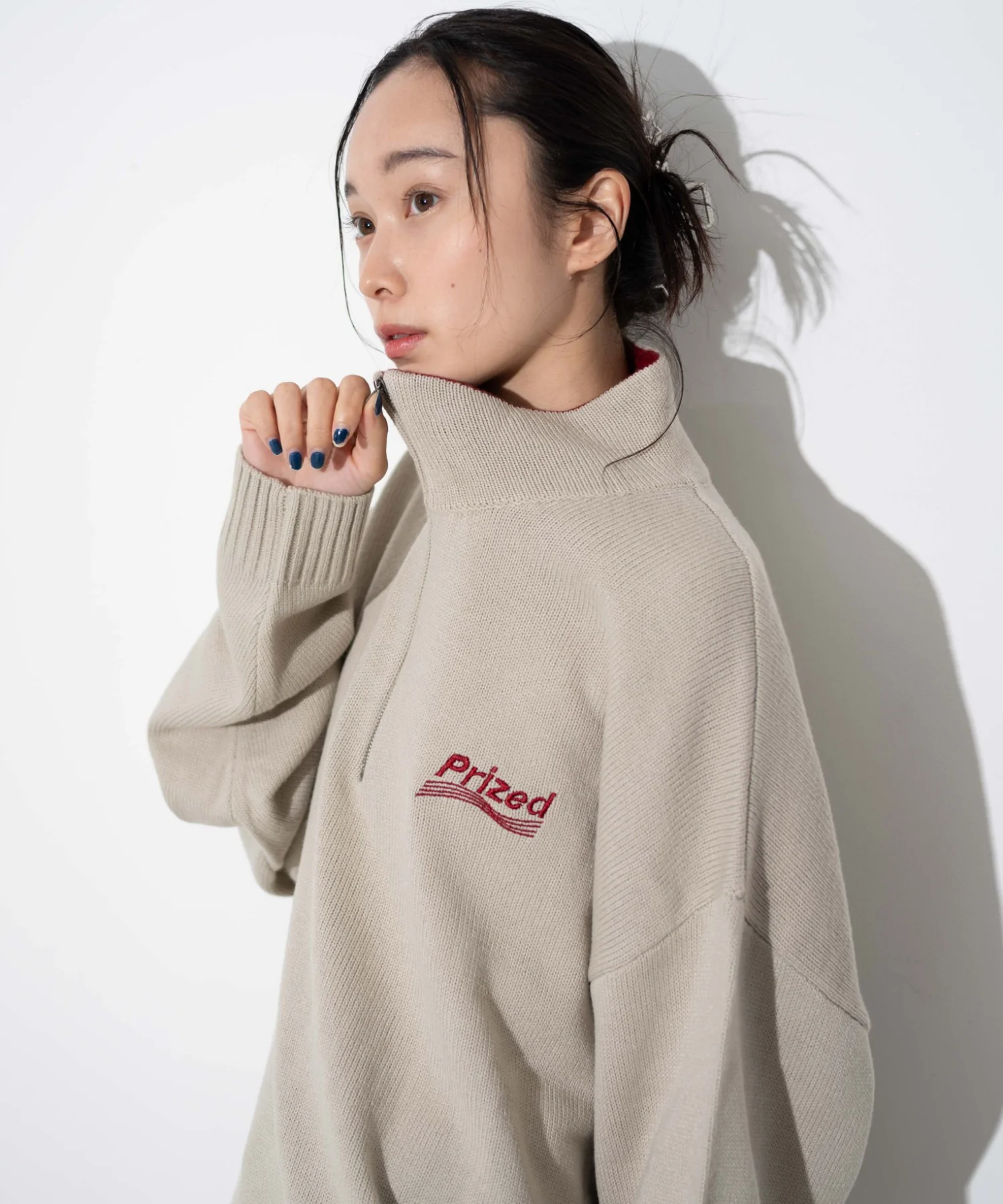 ワンポイントハーフジッププルオーバー - Image 4