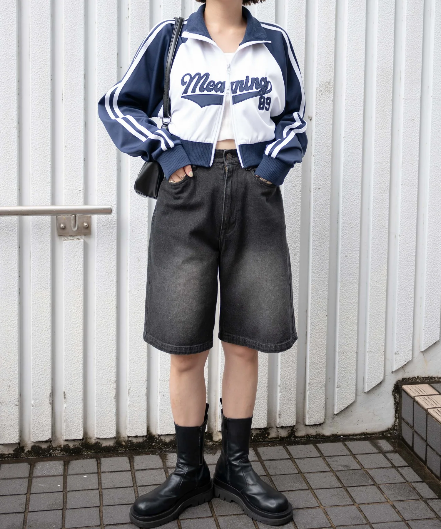 ヴィンテージウォッシュデニムハーフパンツ - Image 14