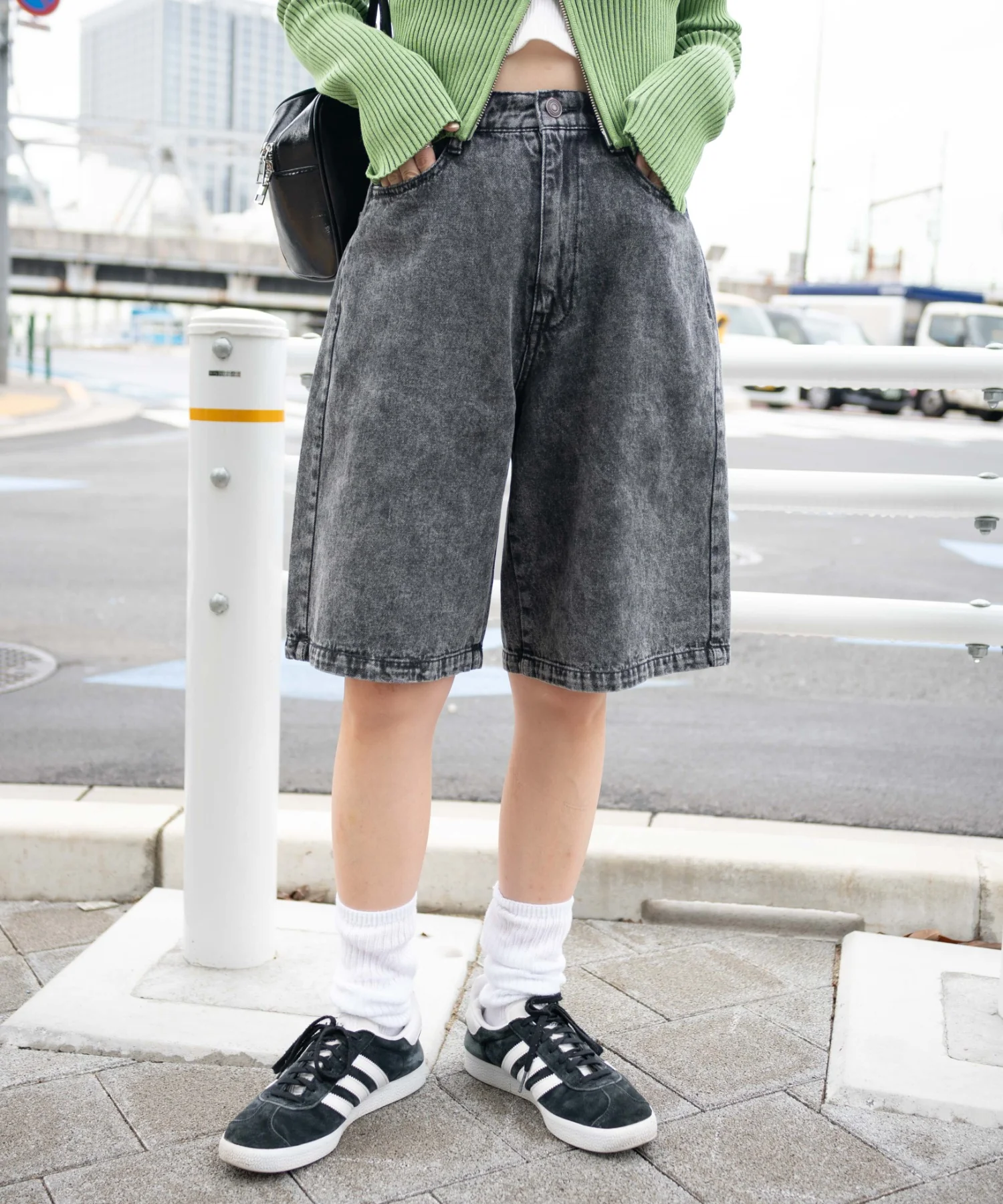 ヴィンテージウォッシュデニムハーフパンツ - Image 19