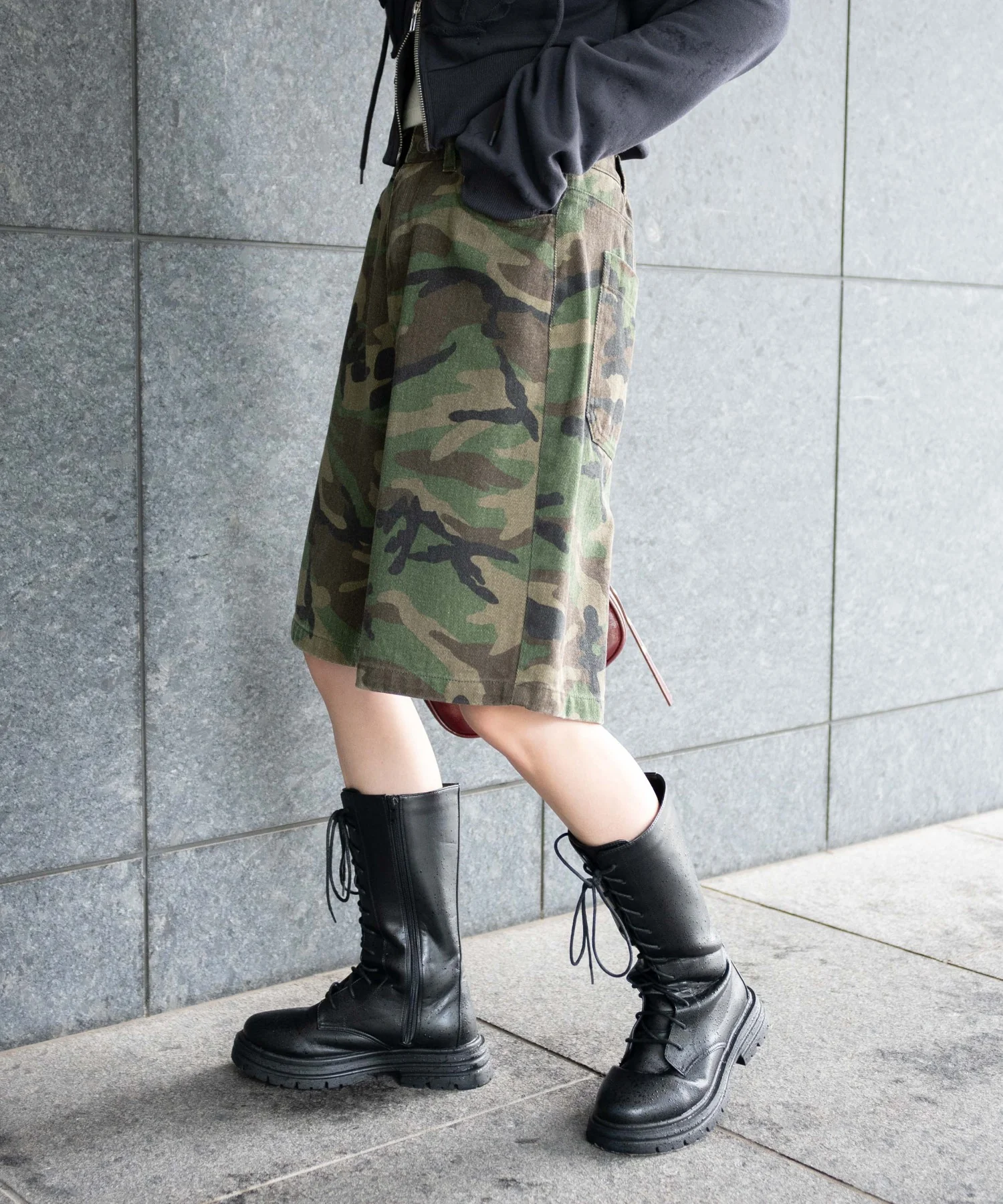 ヴィンテージウォッシュデニムハーフパンツ - Image 25