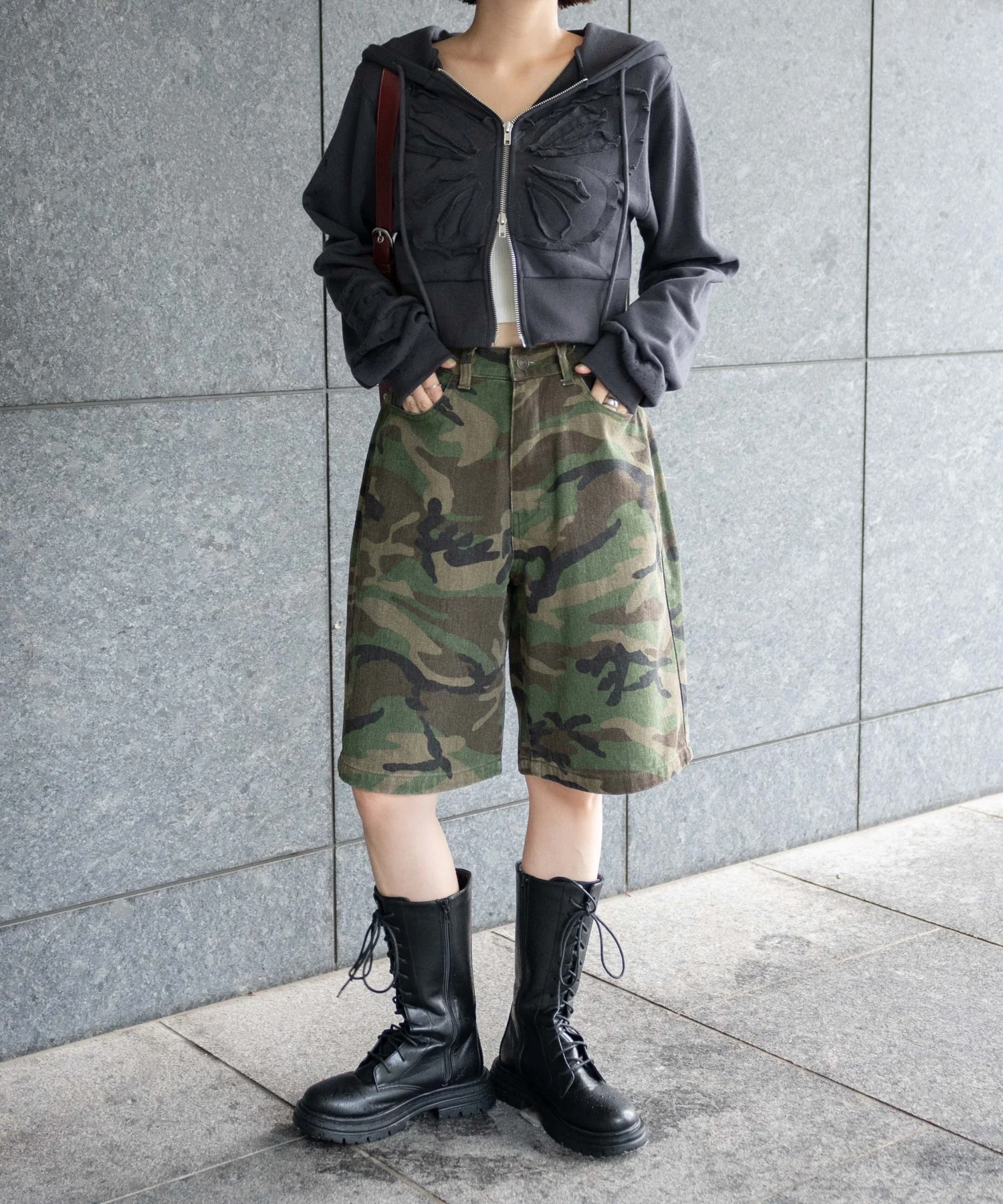 ヴィンテージウォッシュデニムハーフパンツ - Image 27