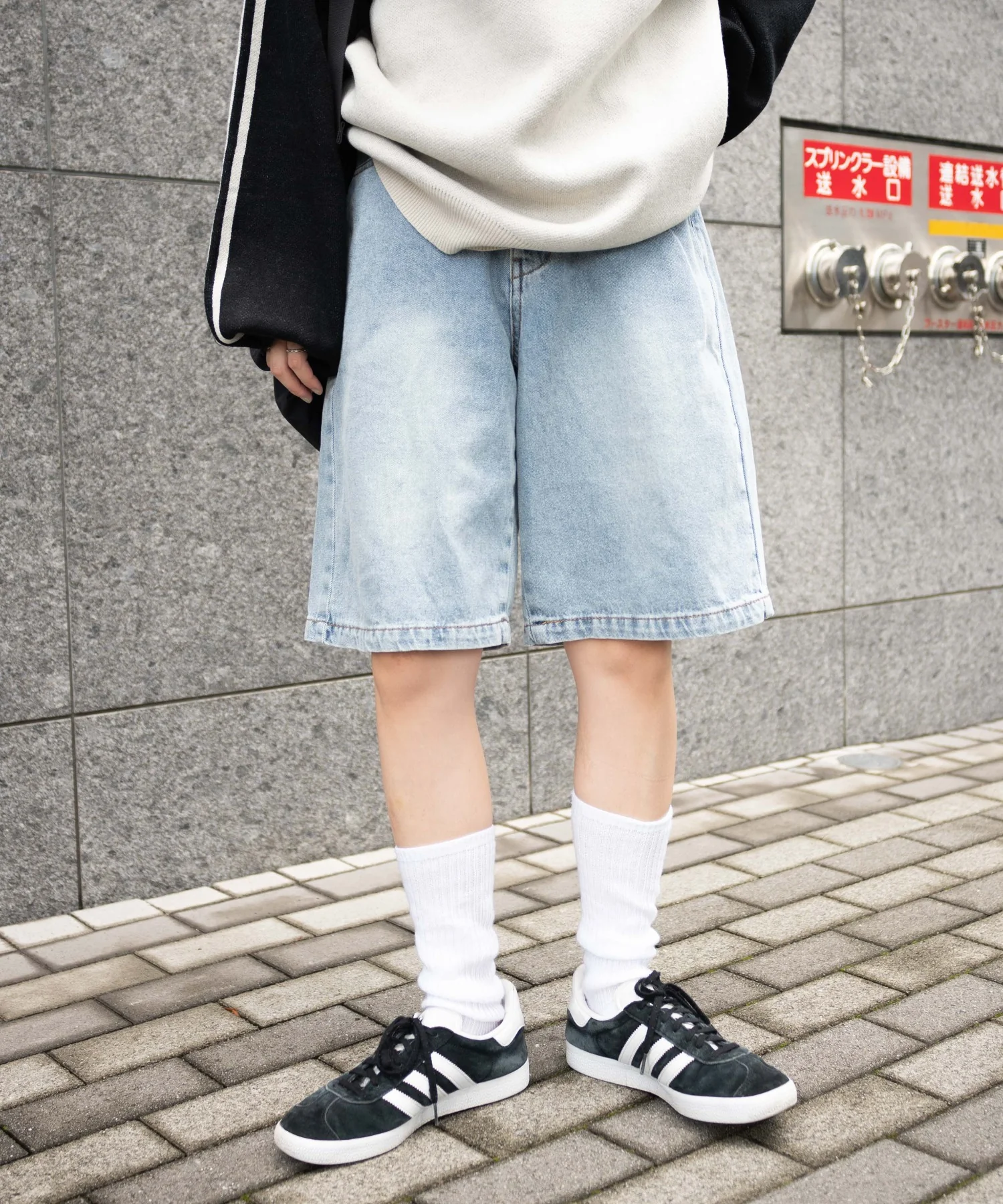 ヴィンテージウォッシュデニムハーフパンツ - Image 29