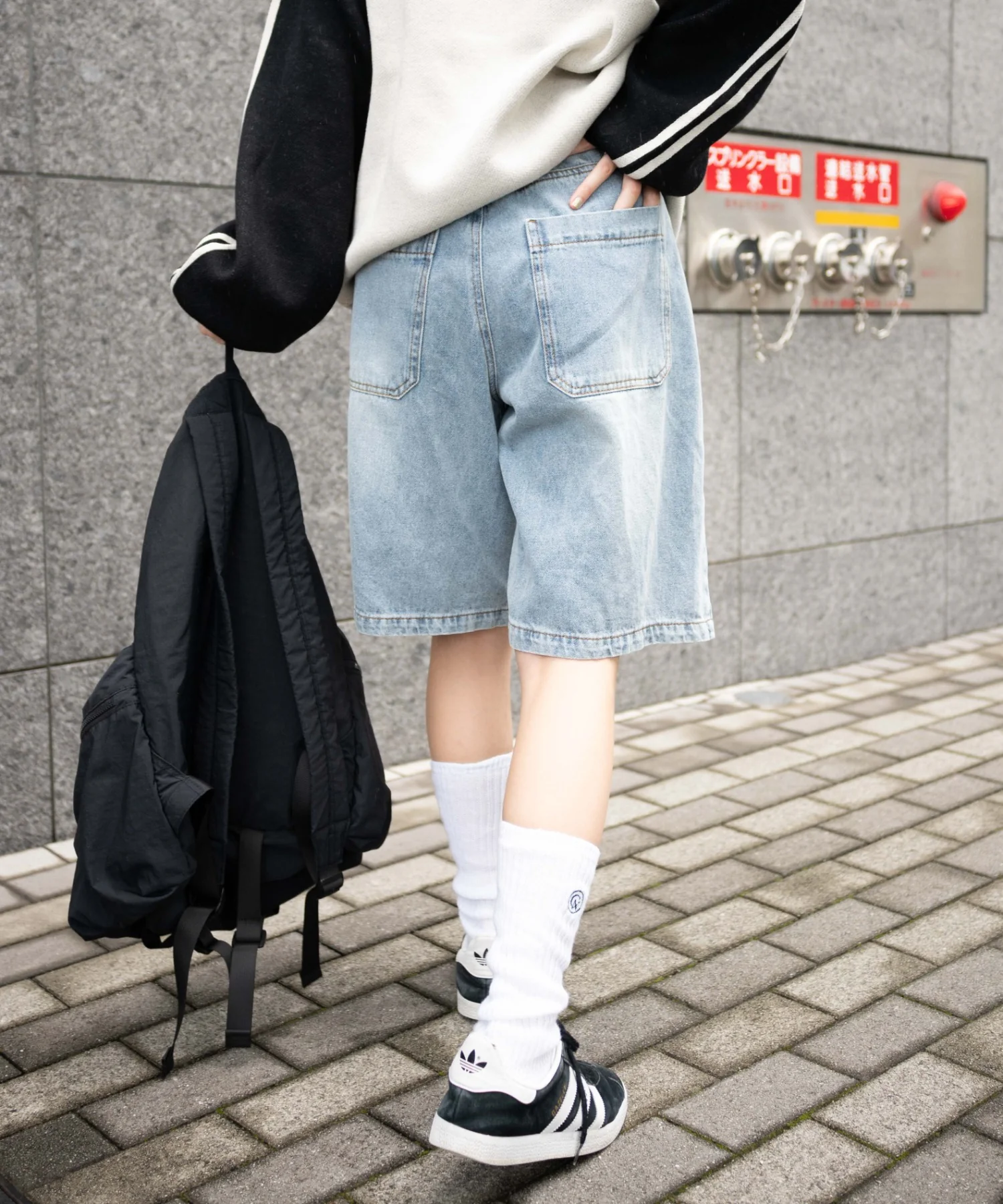 ヴィンテージウォッシュデニムハーフパンツ - Image 30