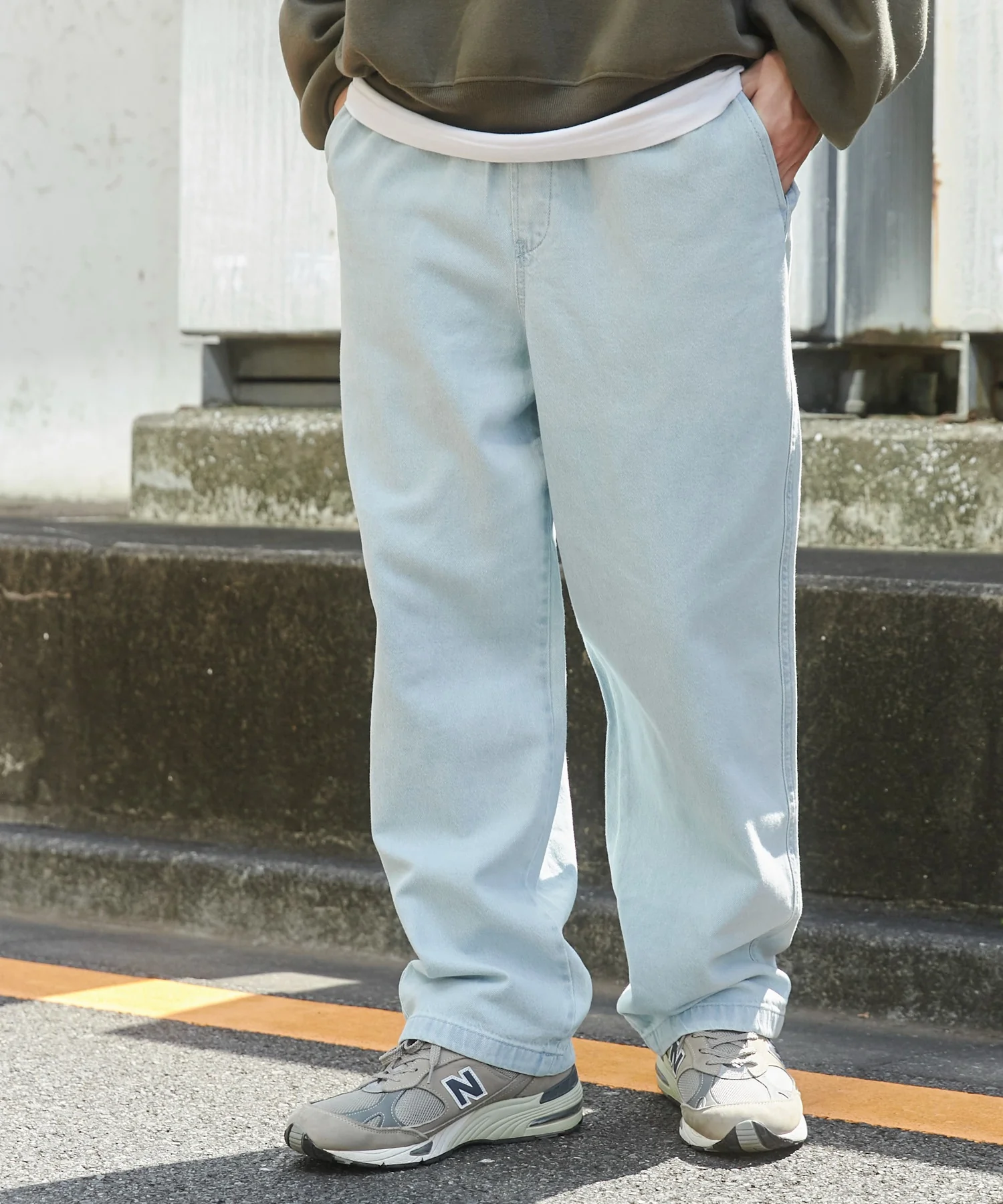 デニムイージーストレートパンツ - Image 3