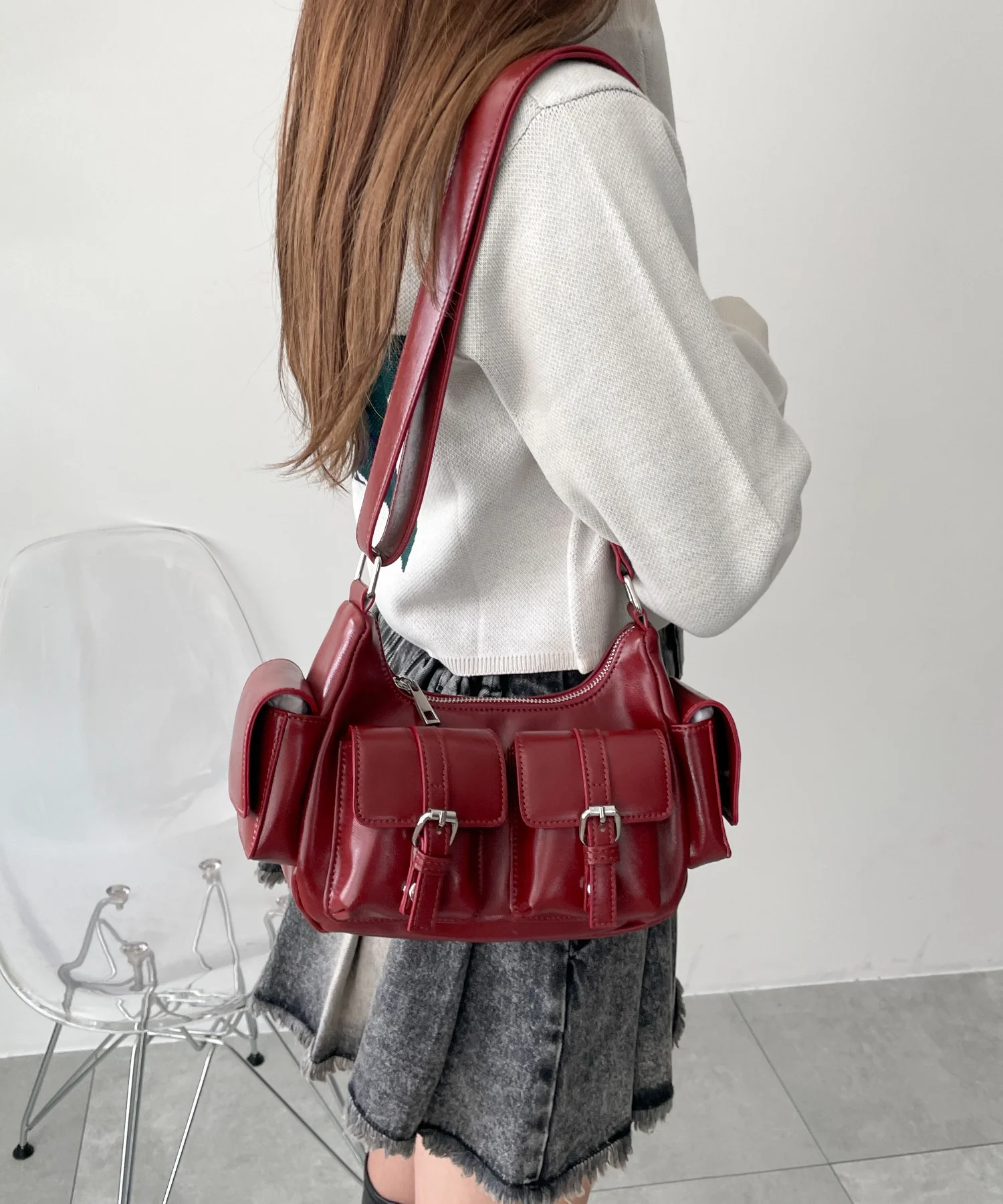 金具デザインポケットショルダー - Image 13