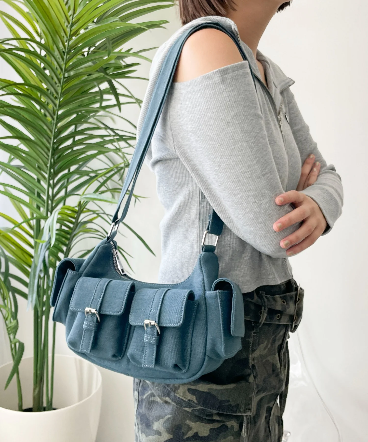金具デザインポケットショルダー - Image 8