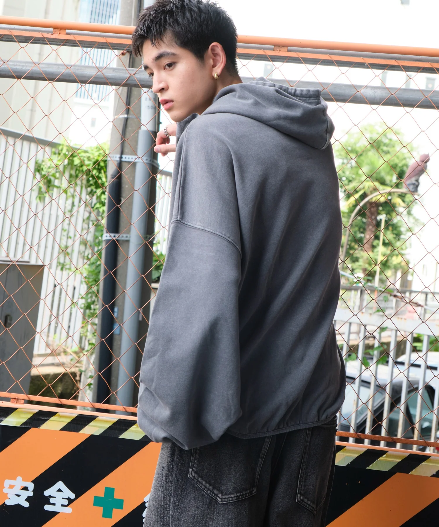 アシッドウォッシュバルーンパーカー - Image 10